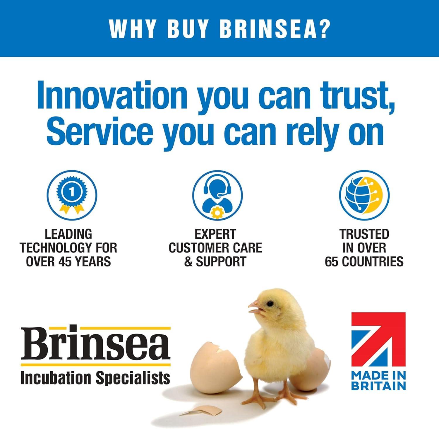 Brinsea EcoGlow 1200 Safety Economical 35 Chick Egg Incubator with Clear Plastic Cover