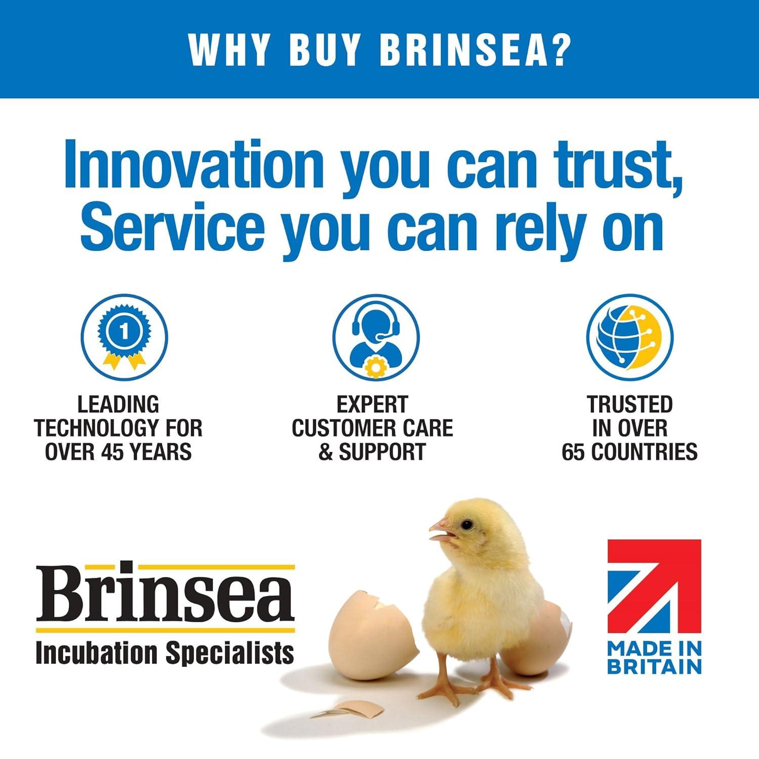 Brinsea EcoGlow 1200 Safety Economical 35 Chick Egg Incubator with Clear Plastic Cover