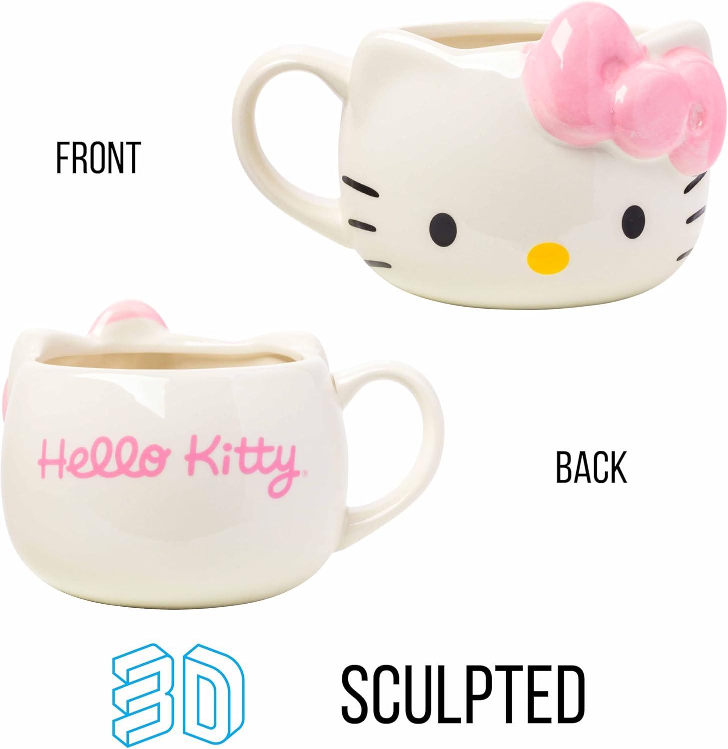 Hello Kitty Pink Bow 20oz 3D Sculpted Ceramic Mug