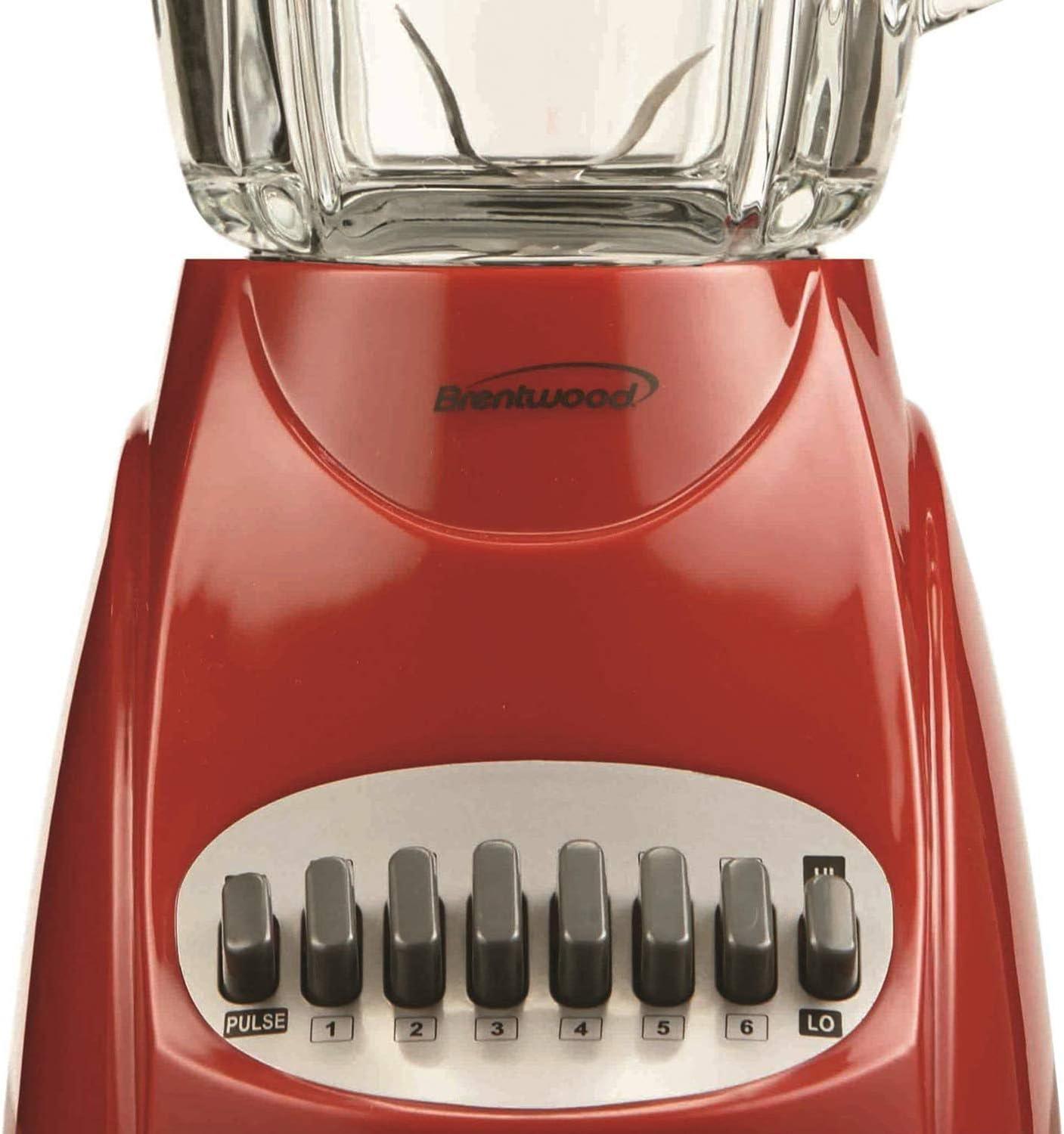 Brentwood 12-Speed Blender Glass Jar in Red