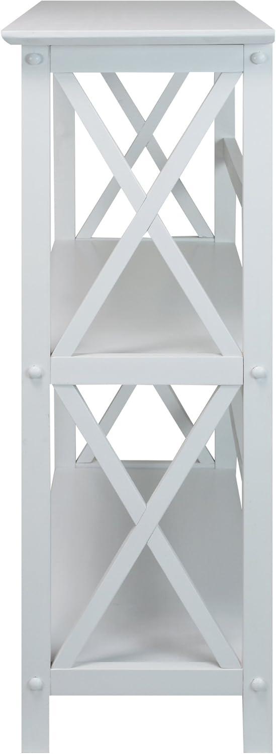 Ebern Designs Solid Wood Etagere Bookcase