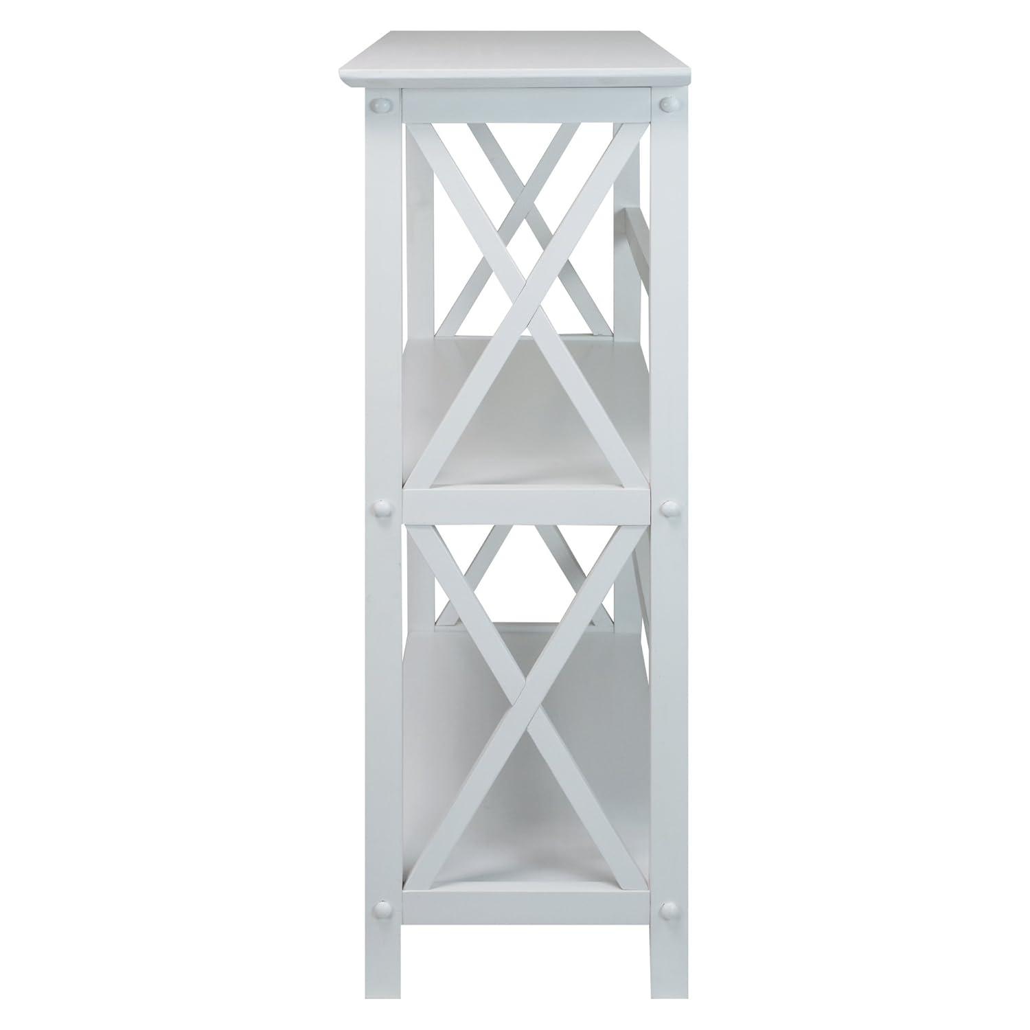Ebern Designs Solid Wood Etagere Bookcase