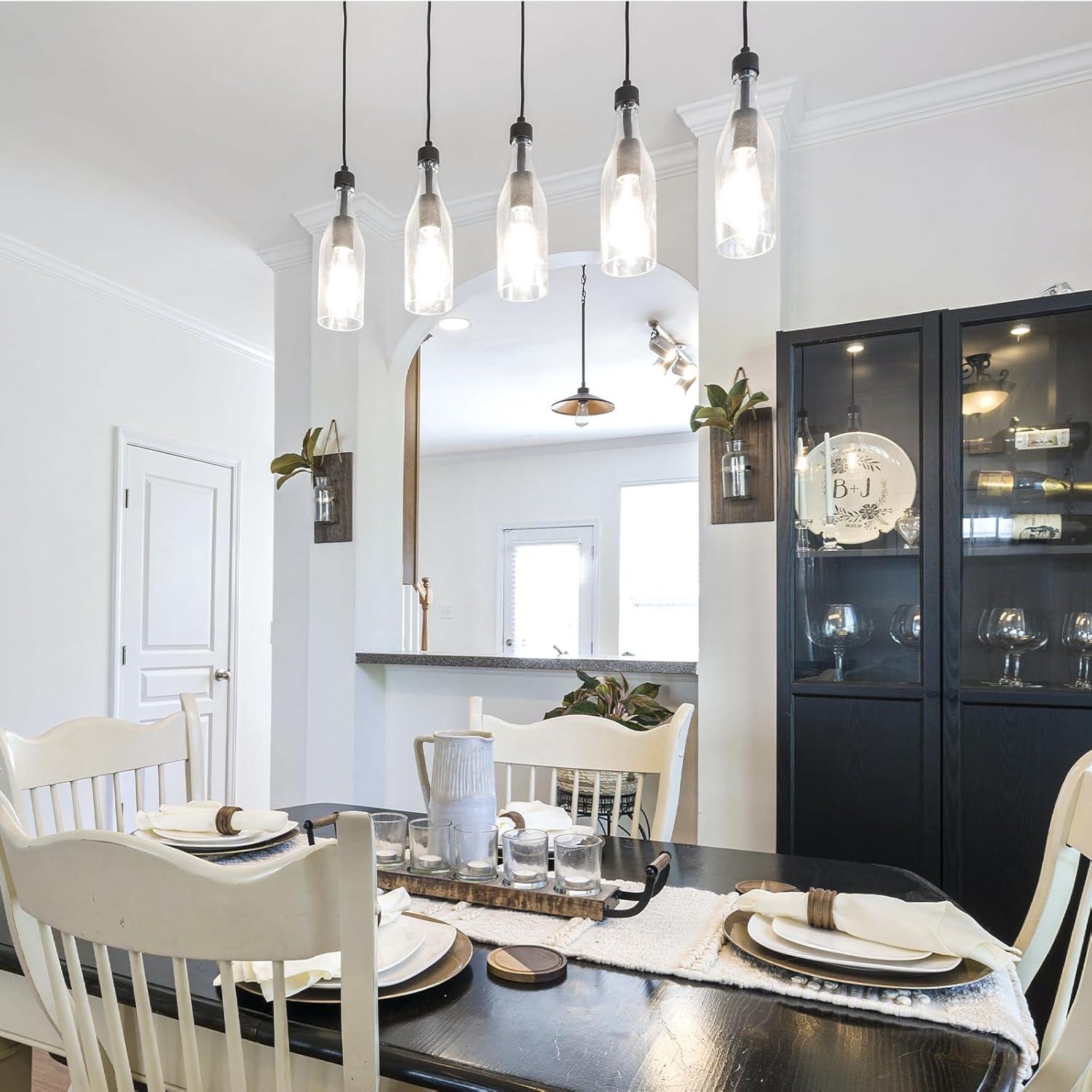 ENERGETIC Vintage LED Edison Light Bulbs, 5000K, 60 Watt Equivalent, ST64 Filament, Tear Drop Antique Decorative Bulbs, E26 Base, UL Listed, 6 Pack