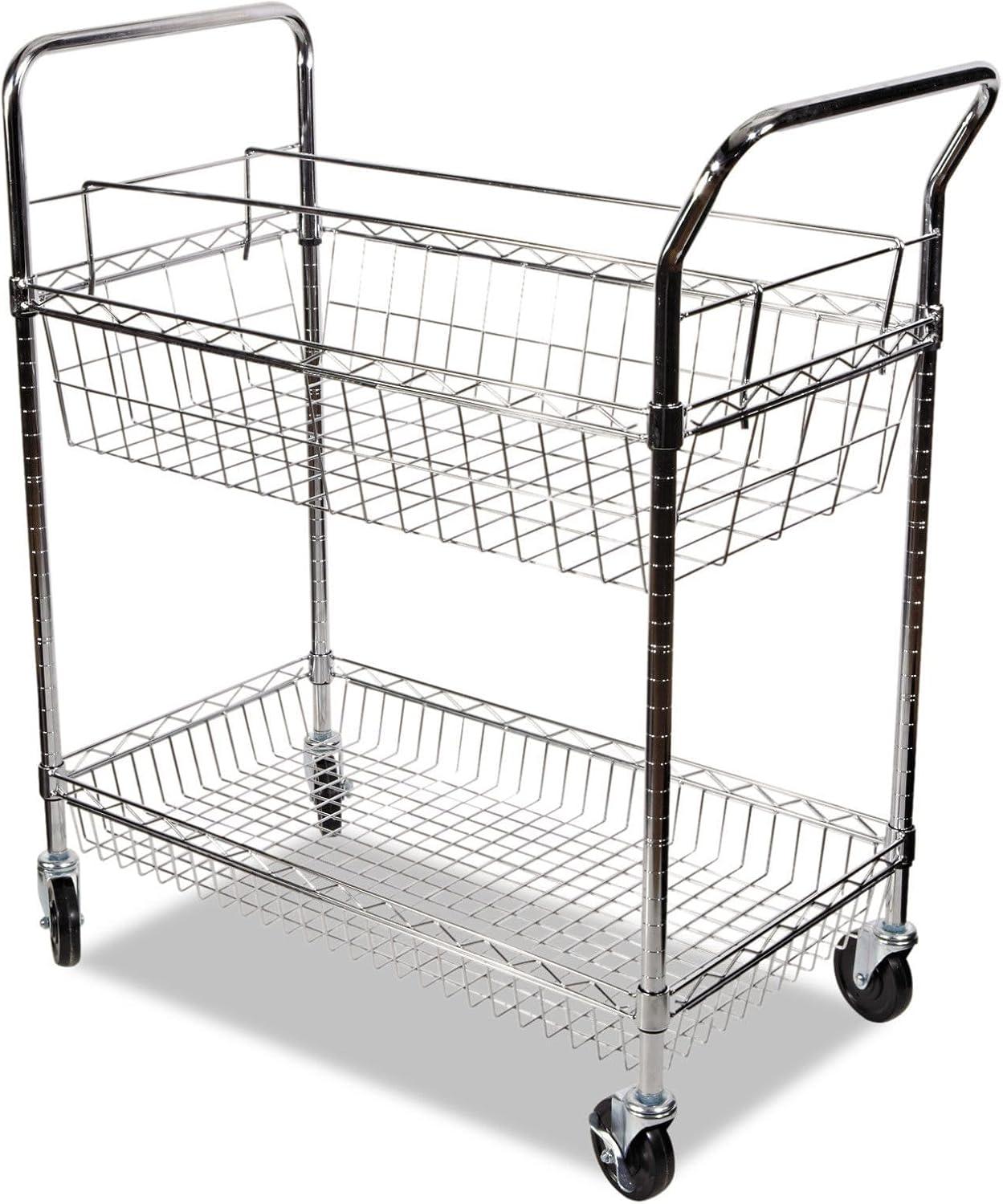 Two-Shelf,Carry-all Cart/Mail Cart,