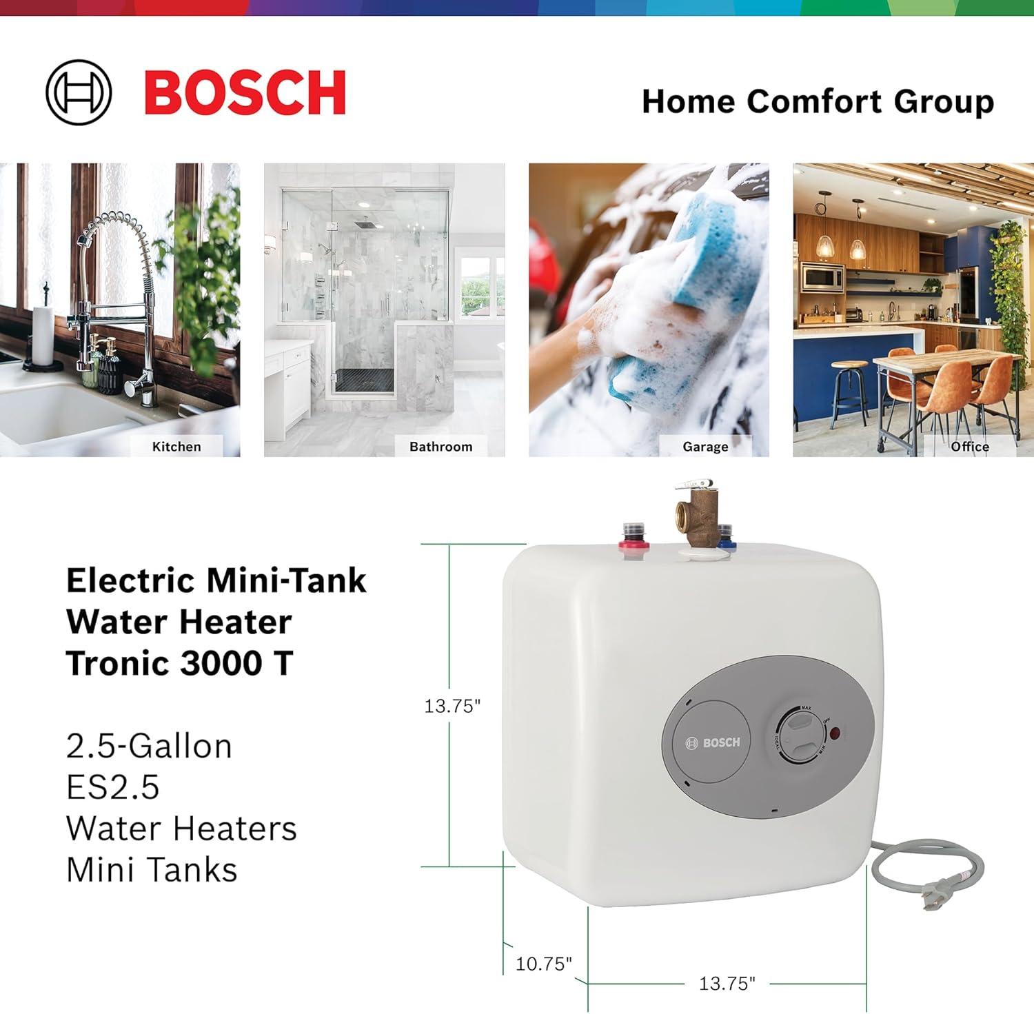 Bosch Tronic 3000 2.5 gal. Electric Water Heater