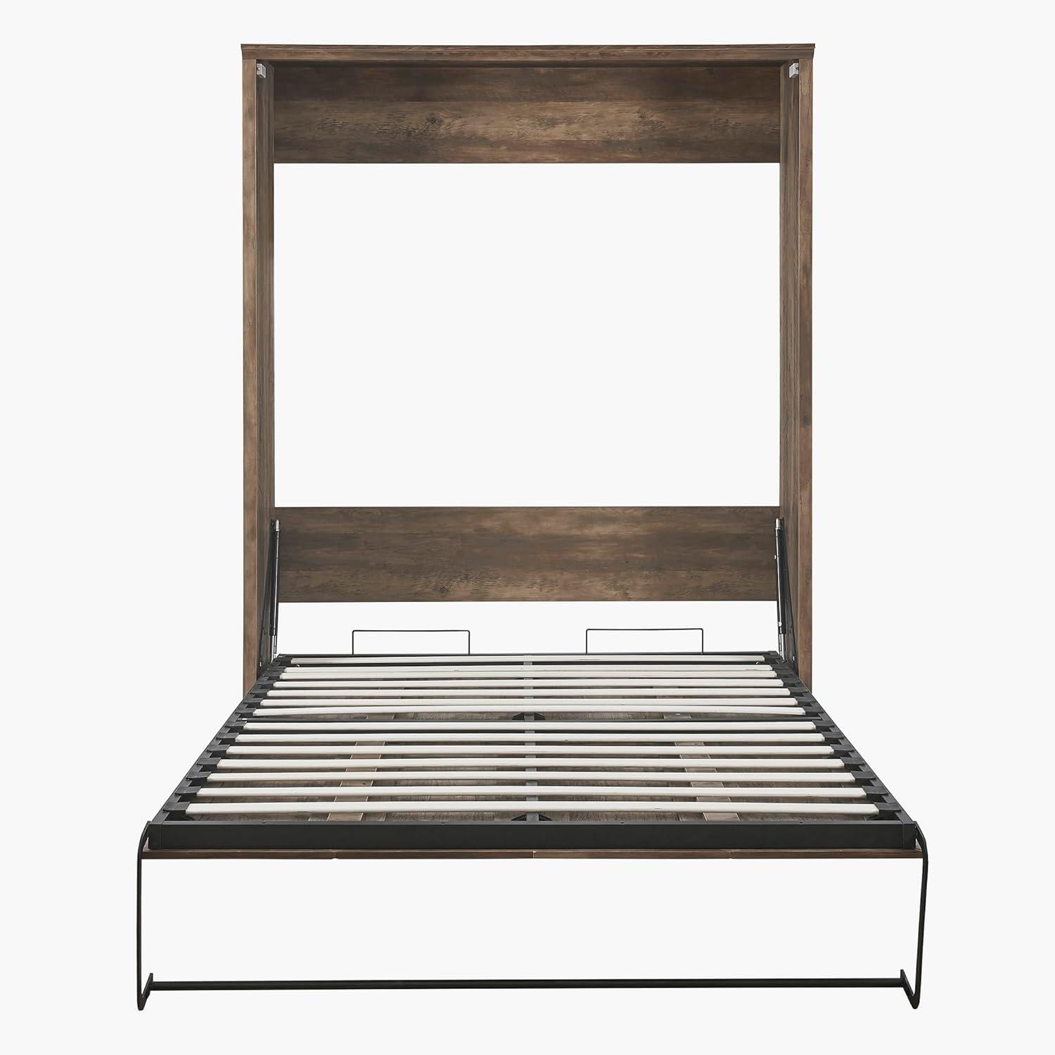 GROUPES Half Self-Close And Open Murphy Bed Cabinet Space-Saving Bed  Perfect For Guest Room, For Bed Room, Guest Room, Home Office
