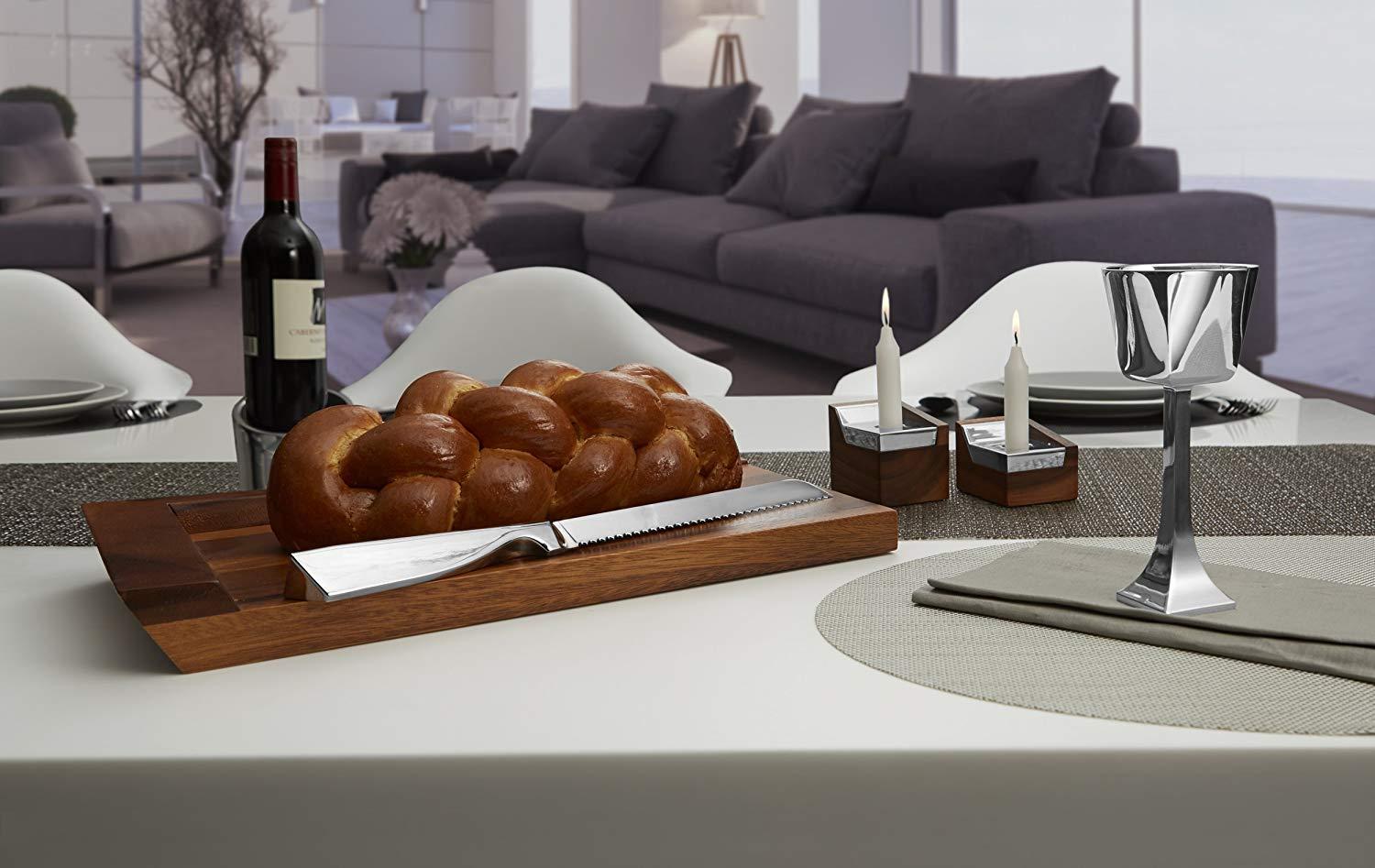 Nambé Tilt Winery Coaster - Angled Rim Alloy Drip Catcher & Bottle Holder - Sculptural Metal Table Accent, Chilled Bottle Rest & Counter Décor