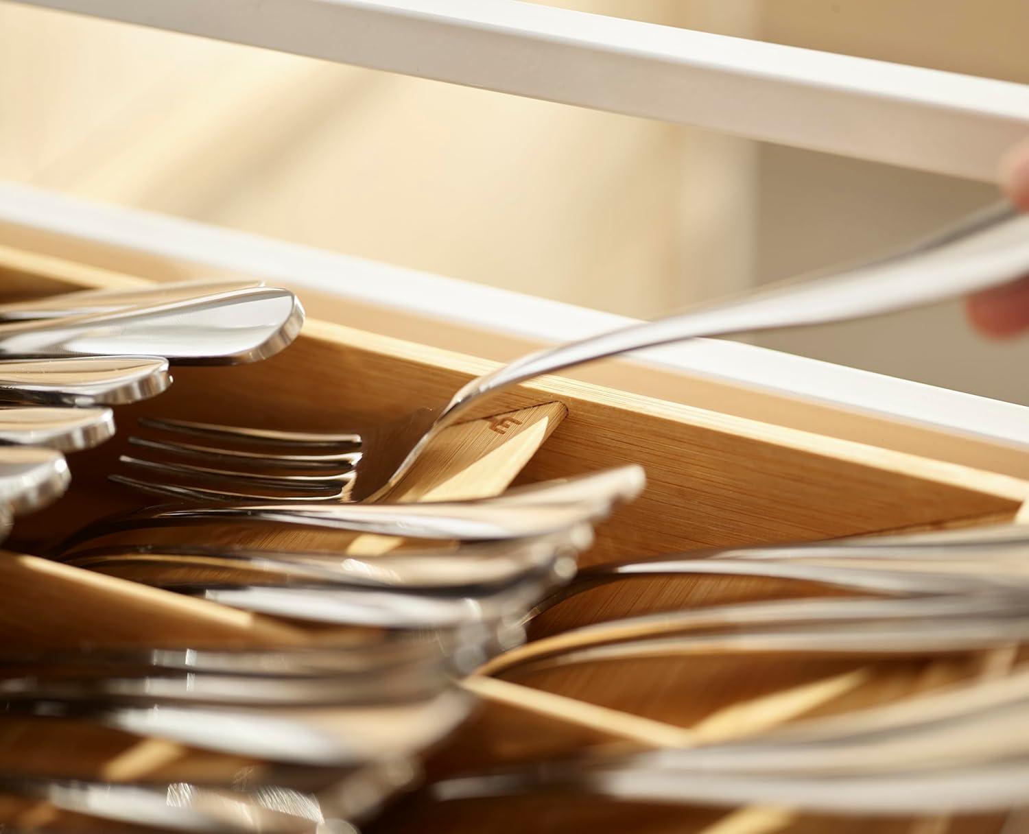Joseph Joseph Joseph Joseph DrawerStore Large Bamboo Silverware Organizer