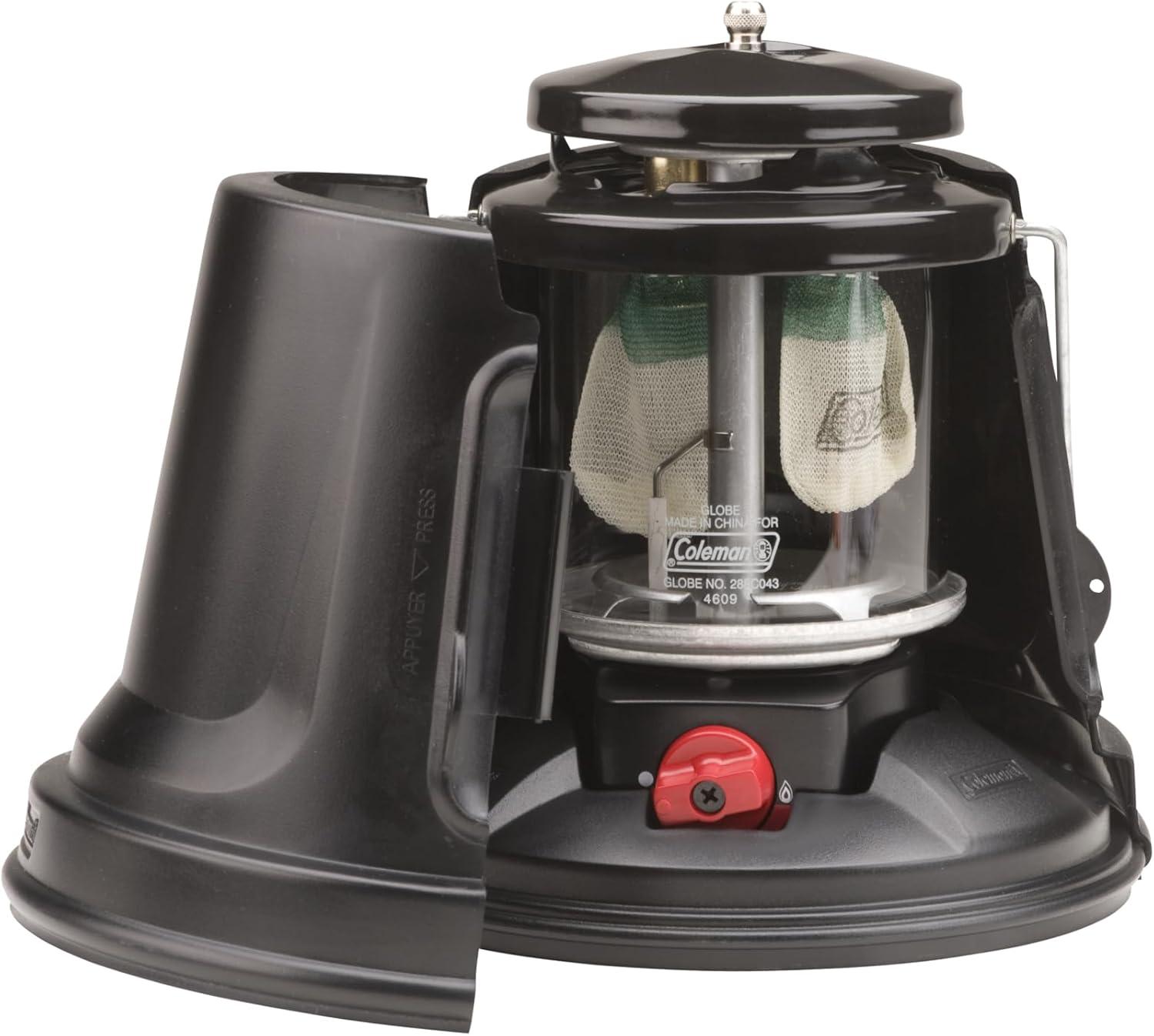 COLEMAN Deluxe Two Mantle Instastart Quickpack Propane Camping Lantern w/ Cover