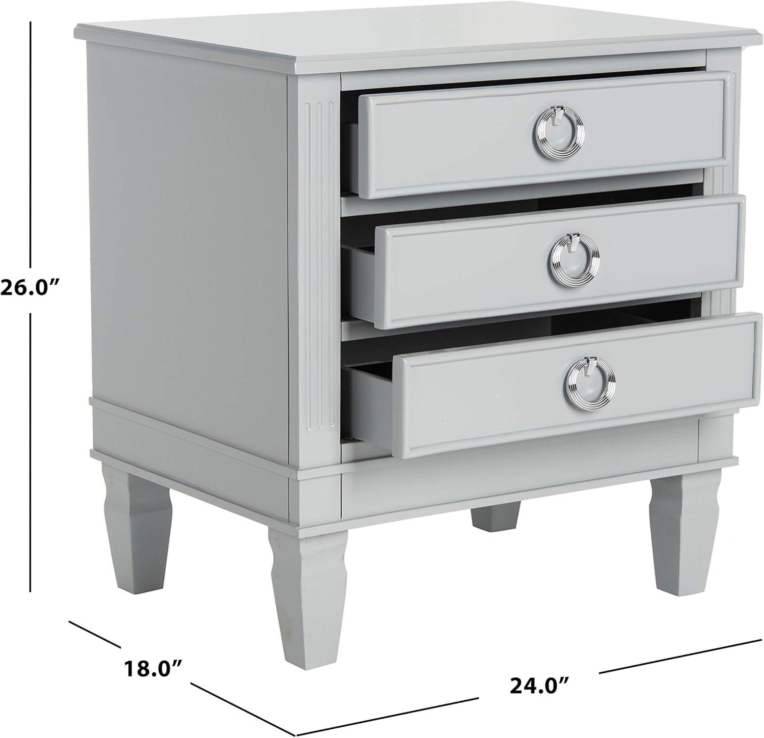 Kira 3 Drawer Night Stand  - Safavieh