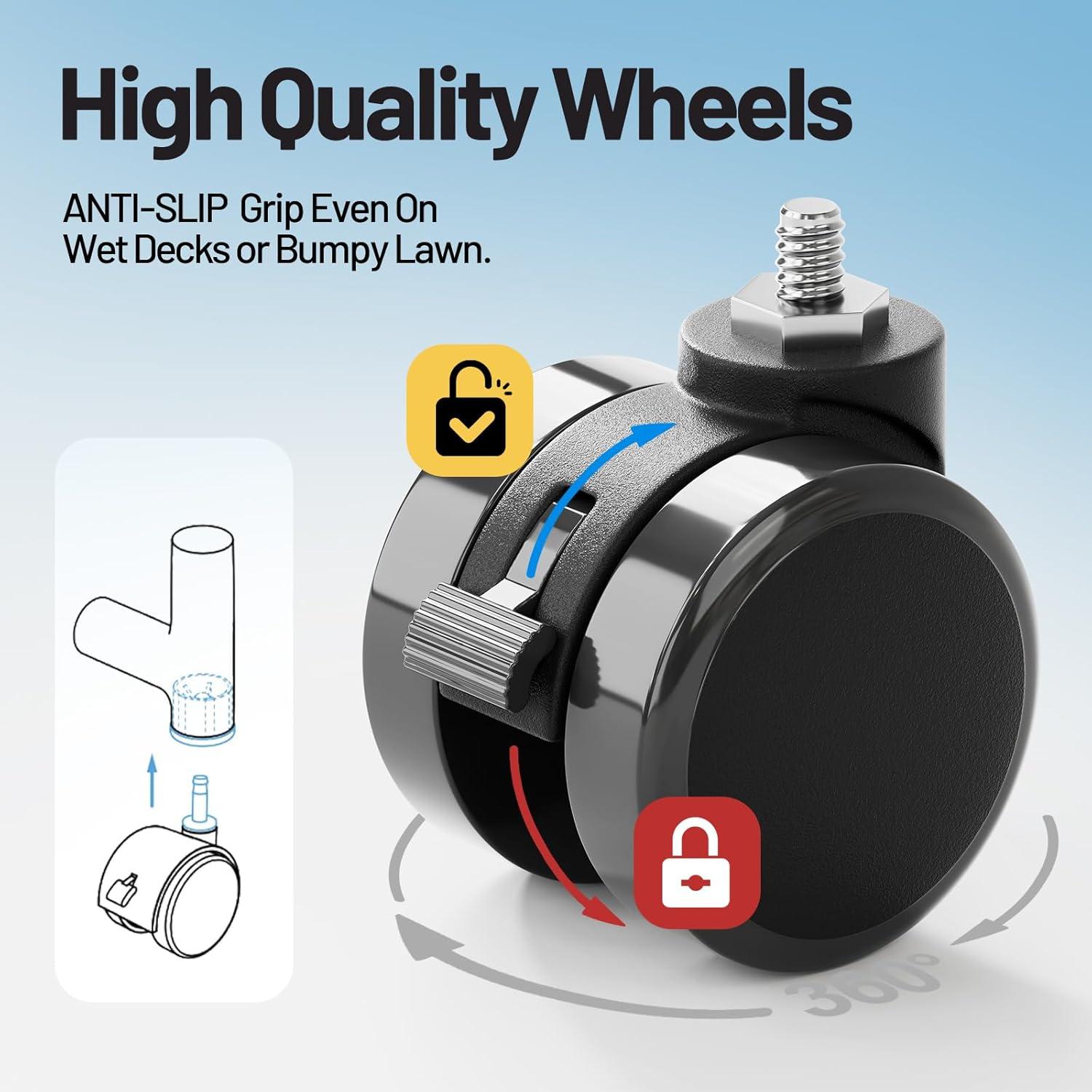 Rebrilliant 007D93BB8F684D4CA4067711D7E12131 Extra Large Pool Storage Bin, 235 Gallons, Waterproof & Heat-Resistant Pvc Mesh, Easy Assembly, 69" L X 32" W X 35" H, Vitality Mint