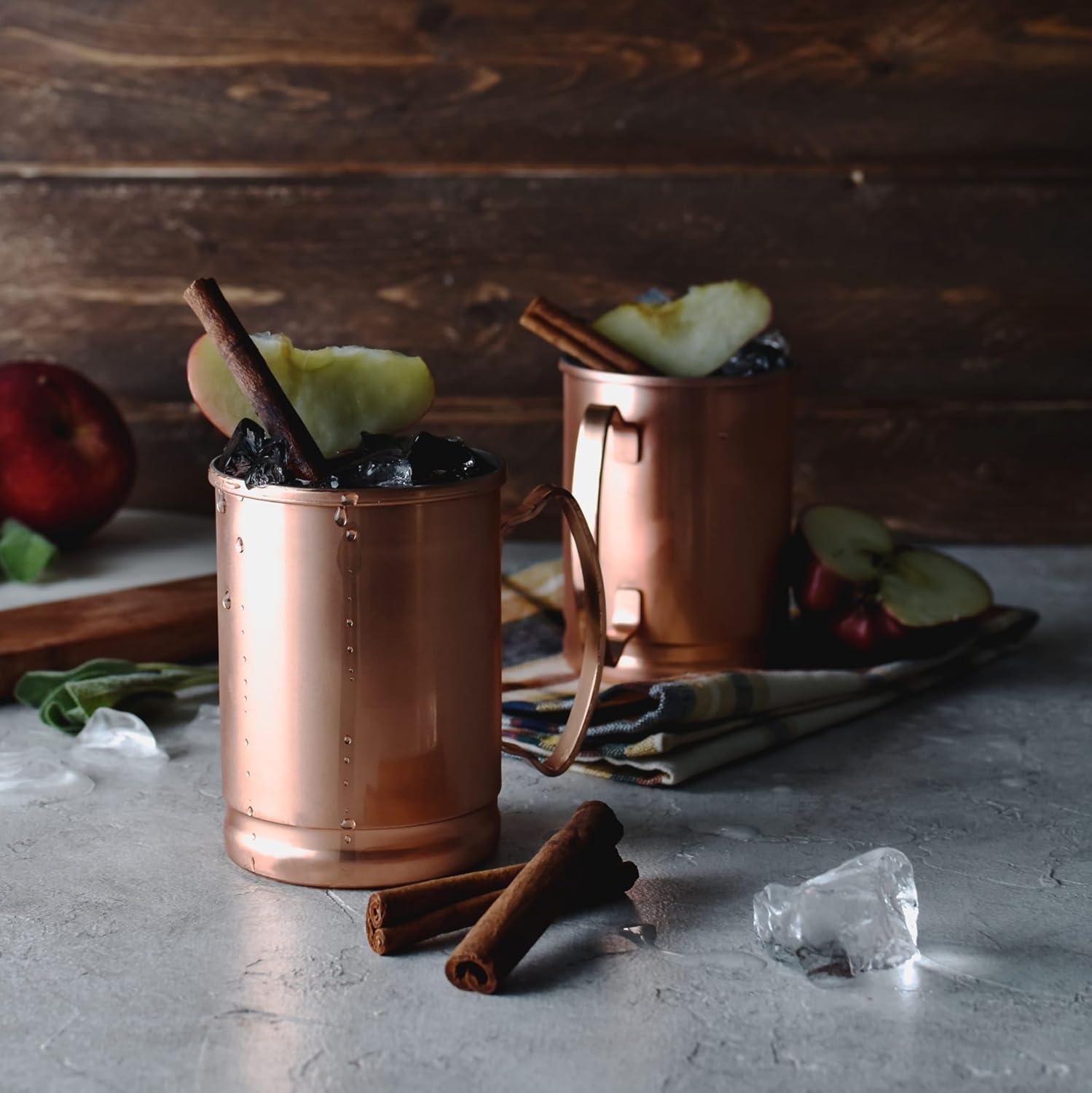 Libbey Moscow Mule Copper Mugs, 14 ounce, Set of 4