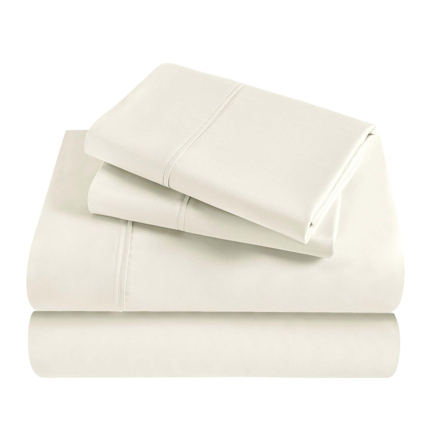 Superior Modal From Beechwood 300 Thread Count Lightweight Cooling Solid Deep Pocket Bed Sheet Set