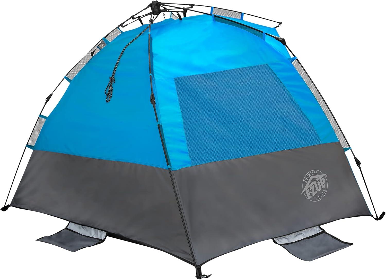 E-Z Up® Wedge Instant Shelter® Beach Tent, Blue Splash