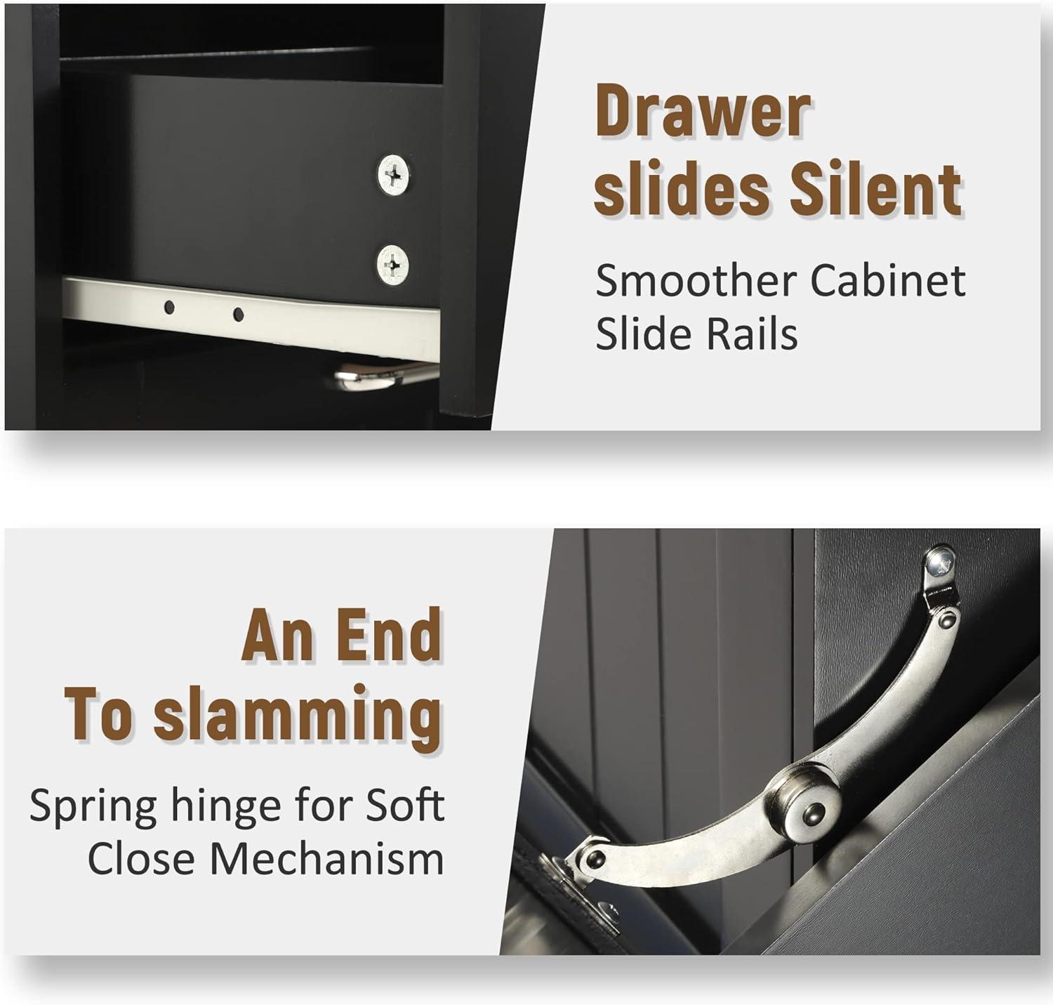Double Tilt Out Trash Kitchen Cabinet