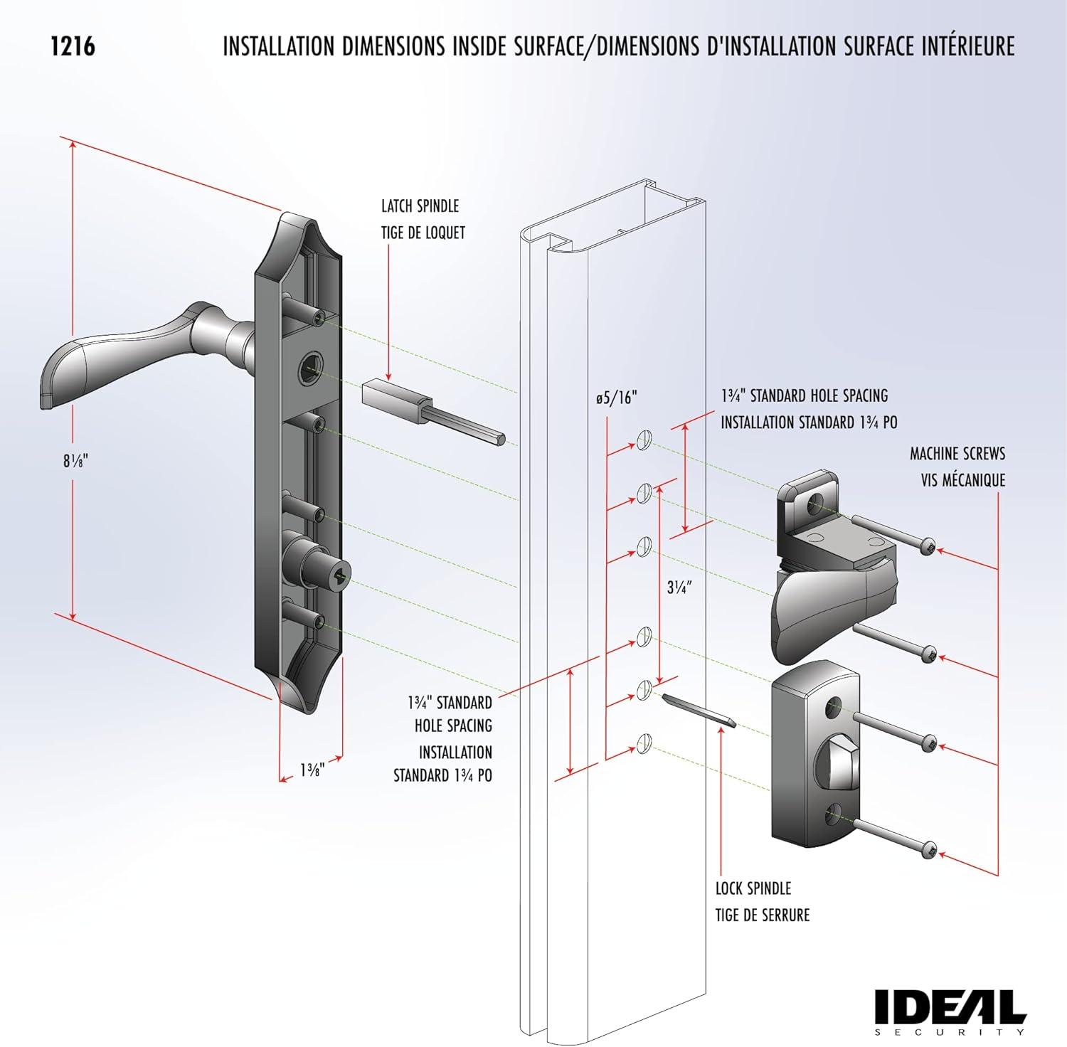 ML Lever Set with Keyed Deadbolt (USA Black)