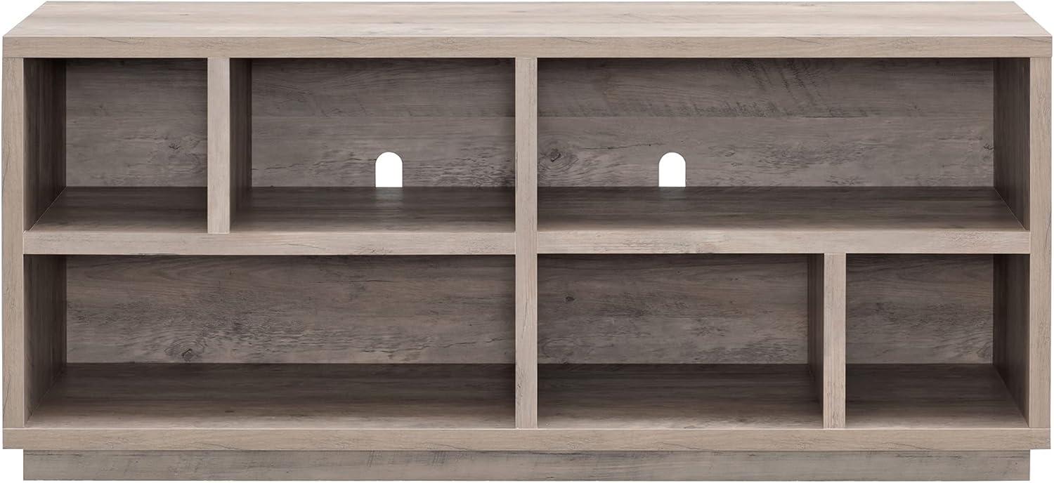 Evelyn&Zoe Bowman Rectangular TV Stand for TV's up to 65", Alder Brown