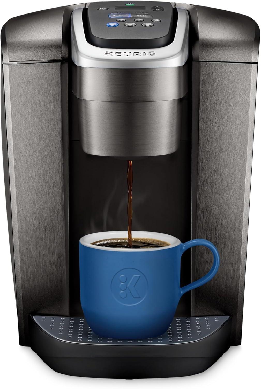 Keurig K-Elite Single-Serve K-Cup Pod Coffee Maker with Iced Coffee Setting - Brushed Slate: 75 oz Capacity, Electric, Dishwasher-Safe Parts