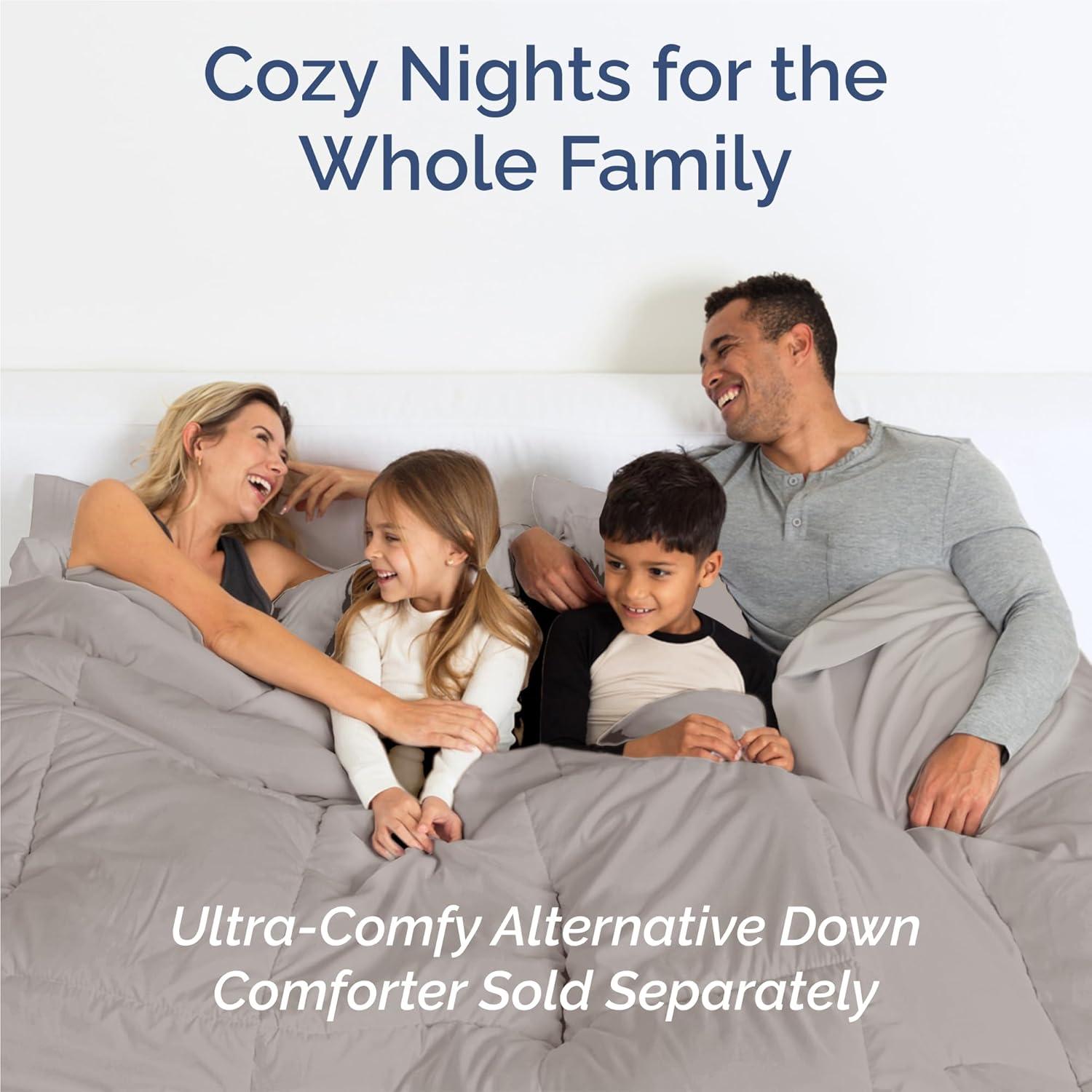 CGK Linens 6 Piece Soft & Cooling Solid Sheet Set - Wrinkle Free Luxury Bed Sheets