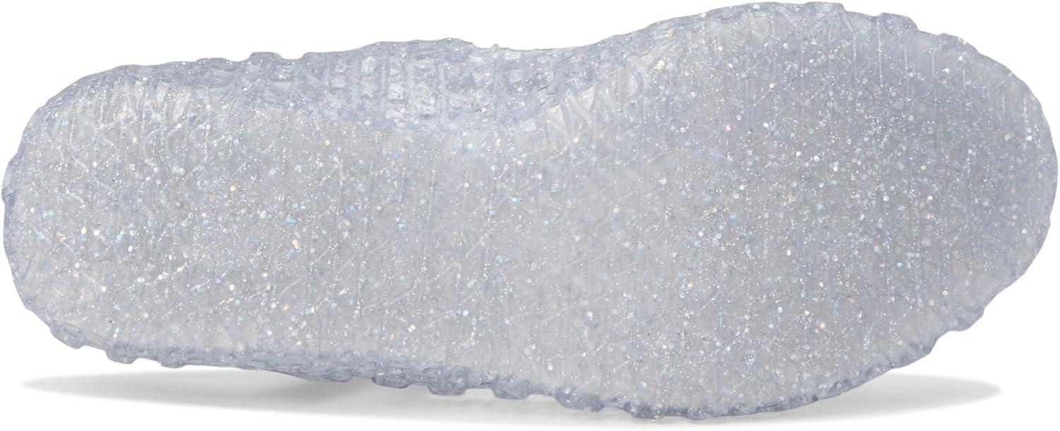 Mini Melissa Toddlers Campana Papel Baby Flats, Glitter Clear,5 M US