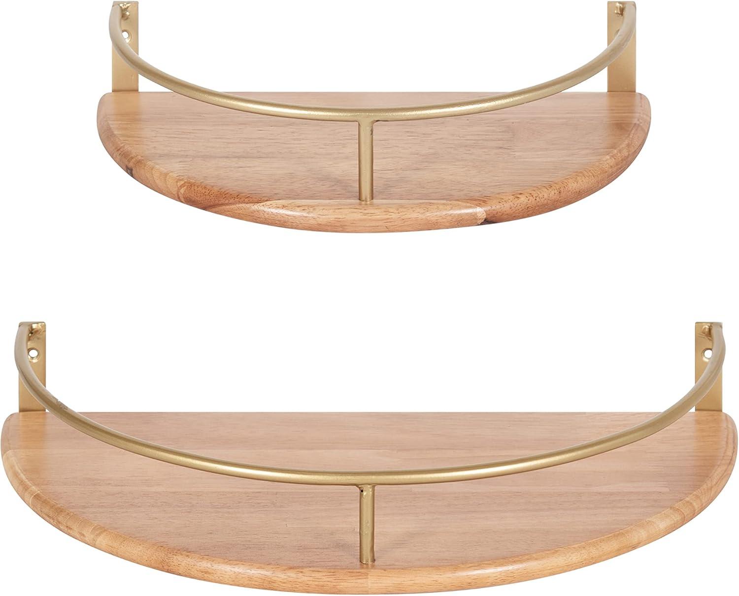 Kate and Laurel Camryn Semi Circle Shelf Set