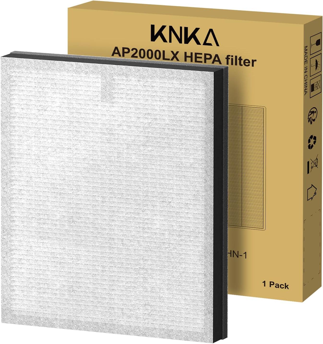 KNKA Air Purifier, HEPA Air Purifiers for Large Rooms up to 2500 Sq. ft., Air Cleaner with Air Quality Monitor, Smart WiFi, and Aromatherapy, for Allergies, Pets, Odors, Dust, Pollen, and Smoke