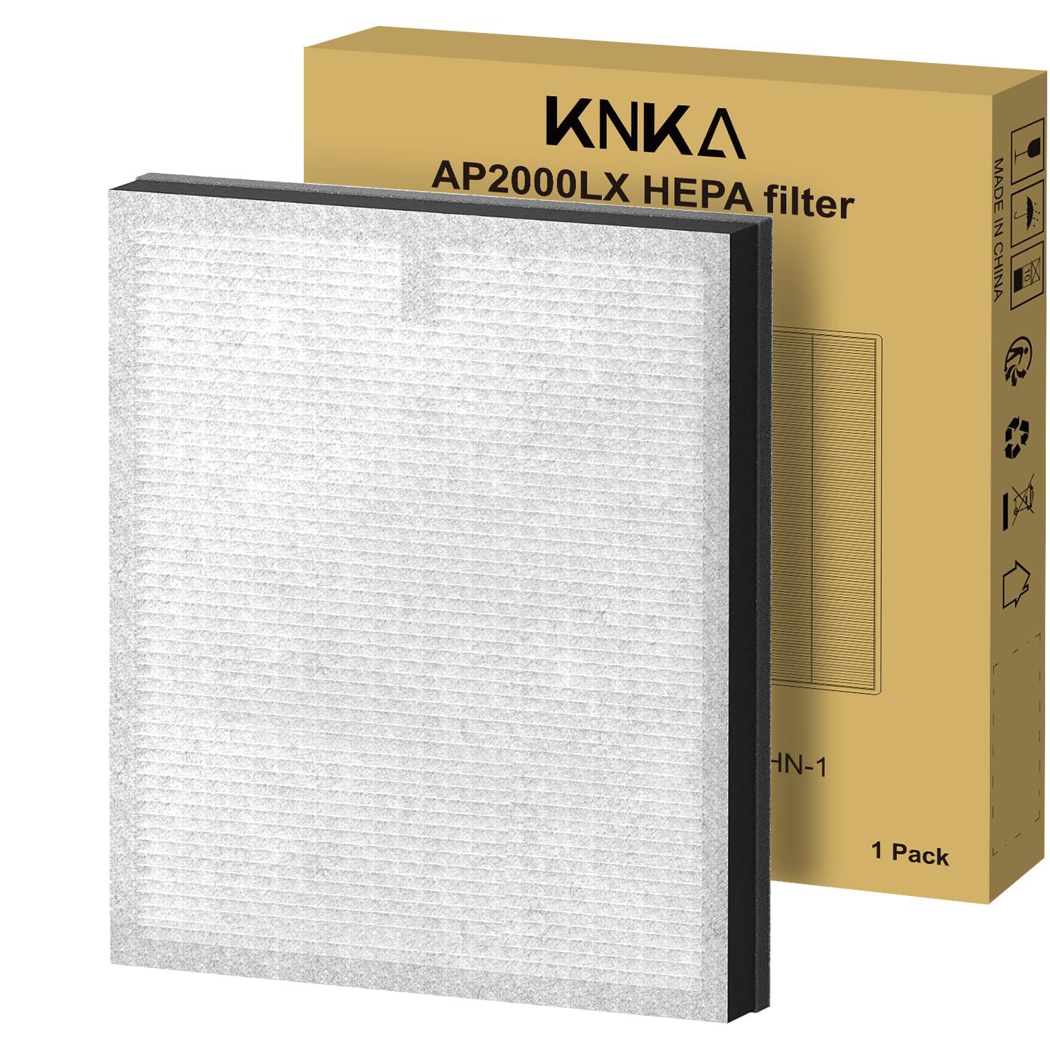 KNKA Air Purifier, HEPA Air Purifiers for Large Rooms up to 2500 Sq. ft., Air Cleaner with Air Quality Monitor, Smart WiFi, and Aromatherapy, for Allergies, Pets, Odors, Dust, Pollen, and Smoke