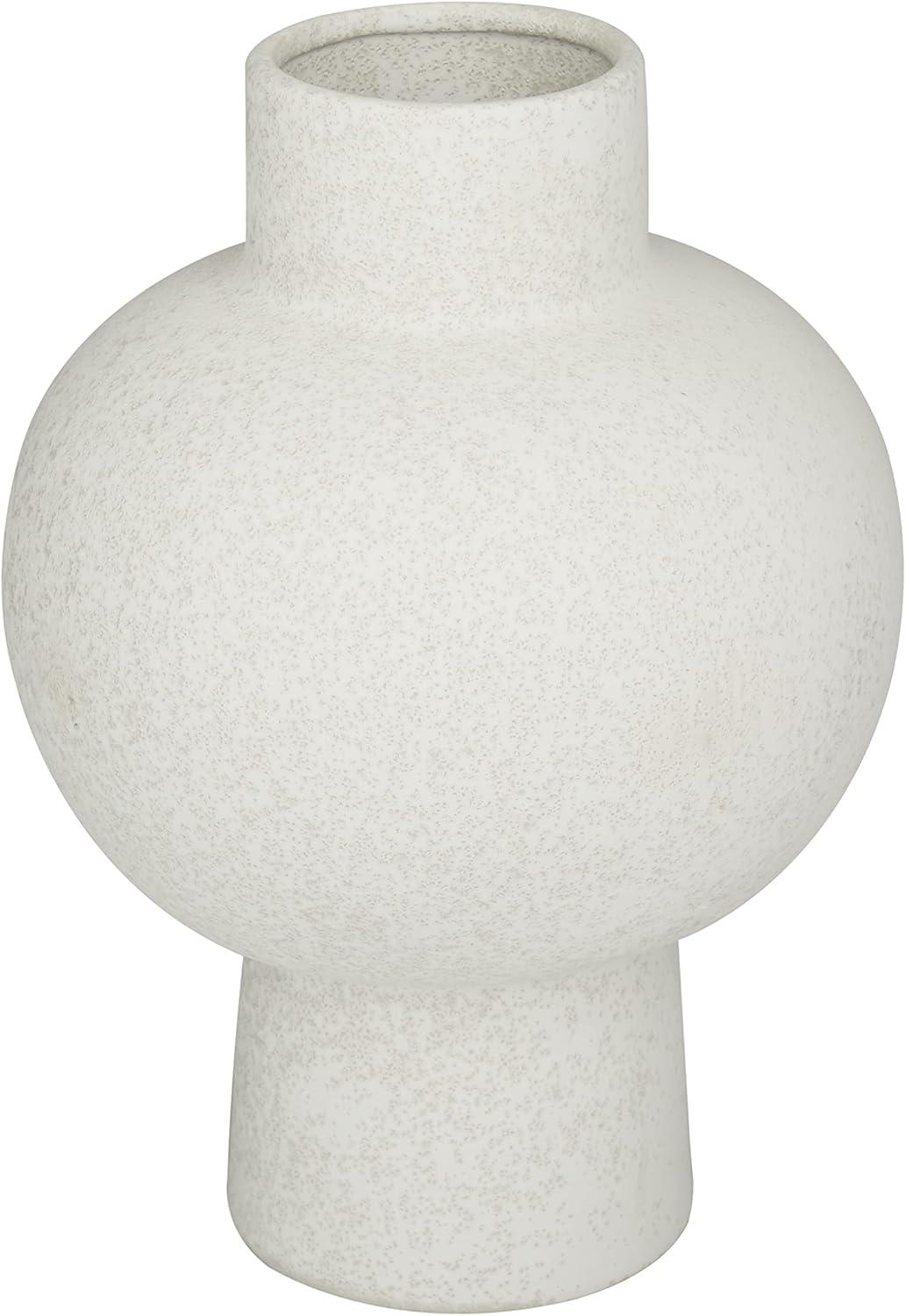 White Indoor / Outdoor Ceramic Table Vase