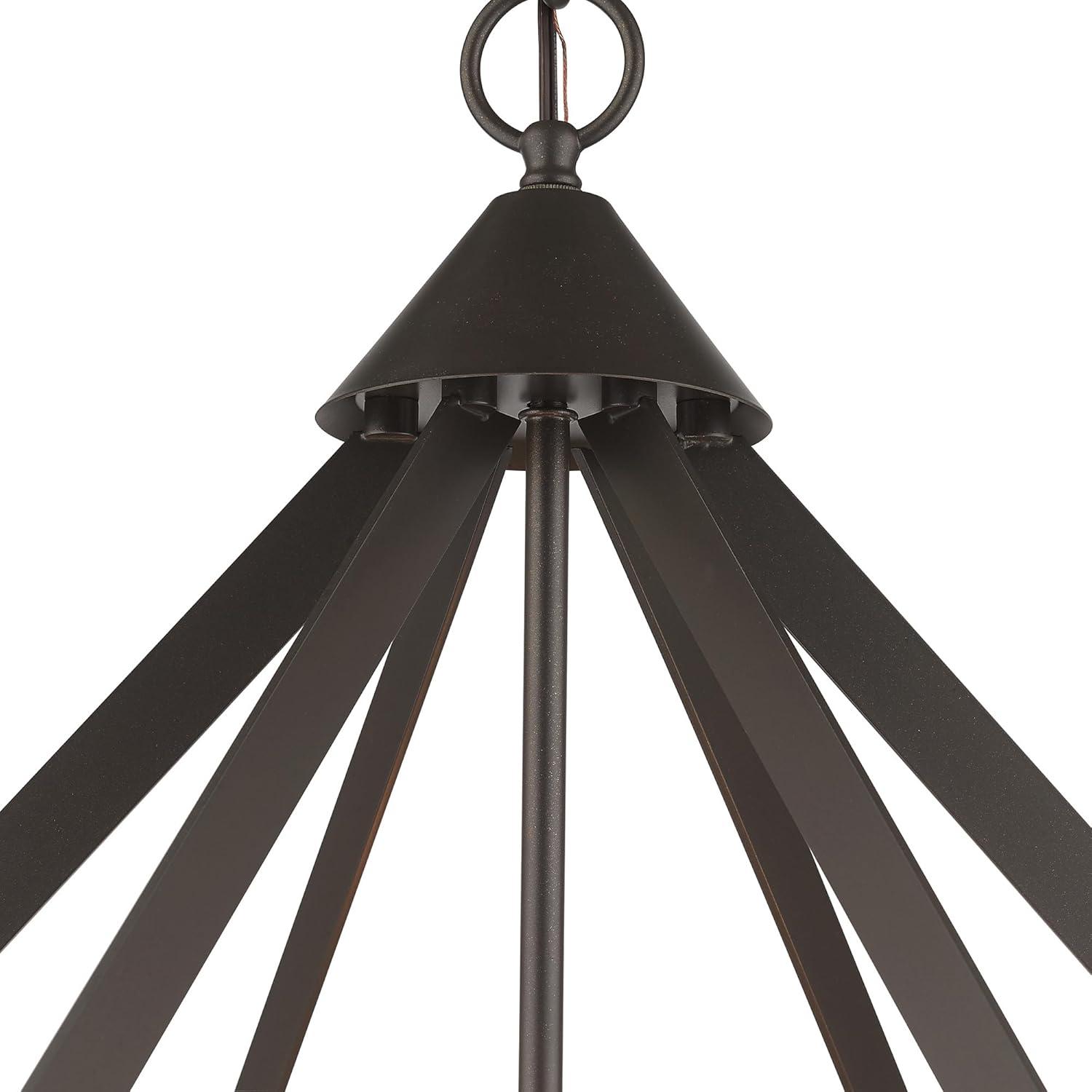 Livex Lighting Prism 6 - Light Chandelier in  Antique Brass