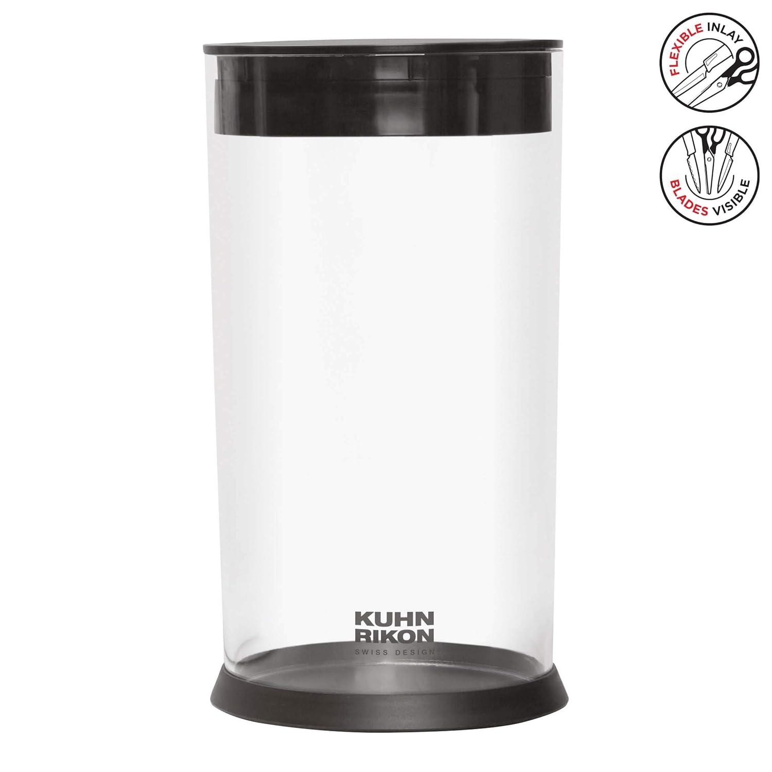 Kuhn Rikon Vision Transparent Storage Block for Knives and Scissors, Round