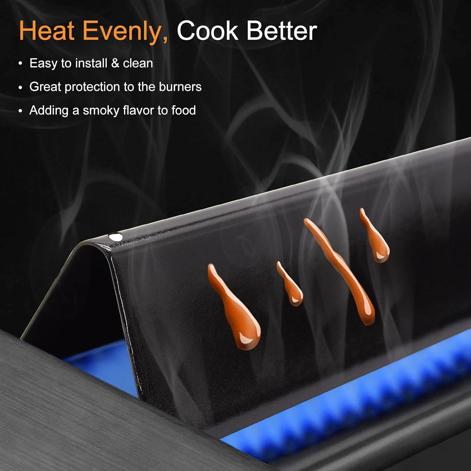 Weber Weber Replacement Flavorizer Bars, 17.5", For Genesis 300 Series (front-mounted Control Panel), Porcelain-enameled Steel (Set of 5)