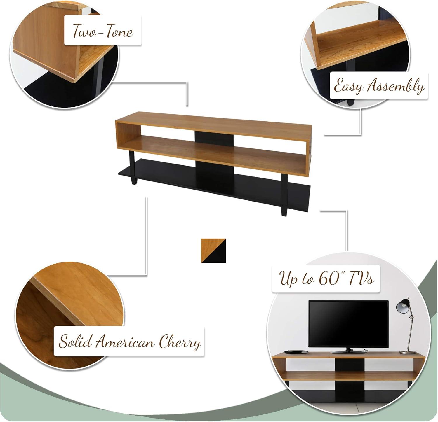 American Trails Creek TV Stand with Solid American Cherry