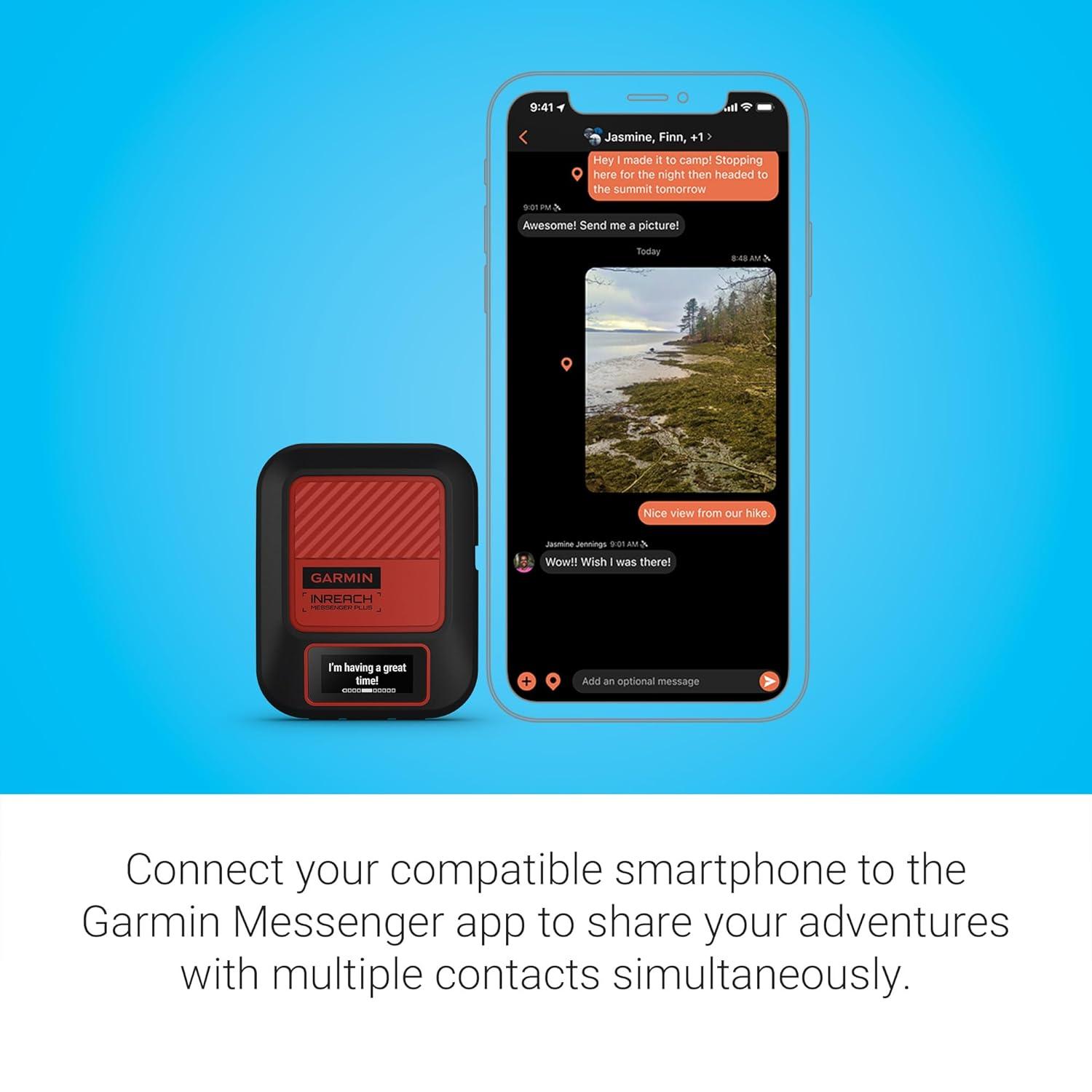 Garmin inReach Messenger Plus SOS Satellite Communicator  Handheld Only