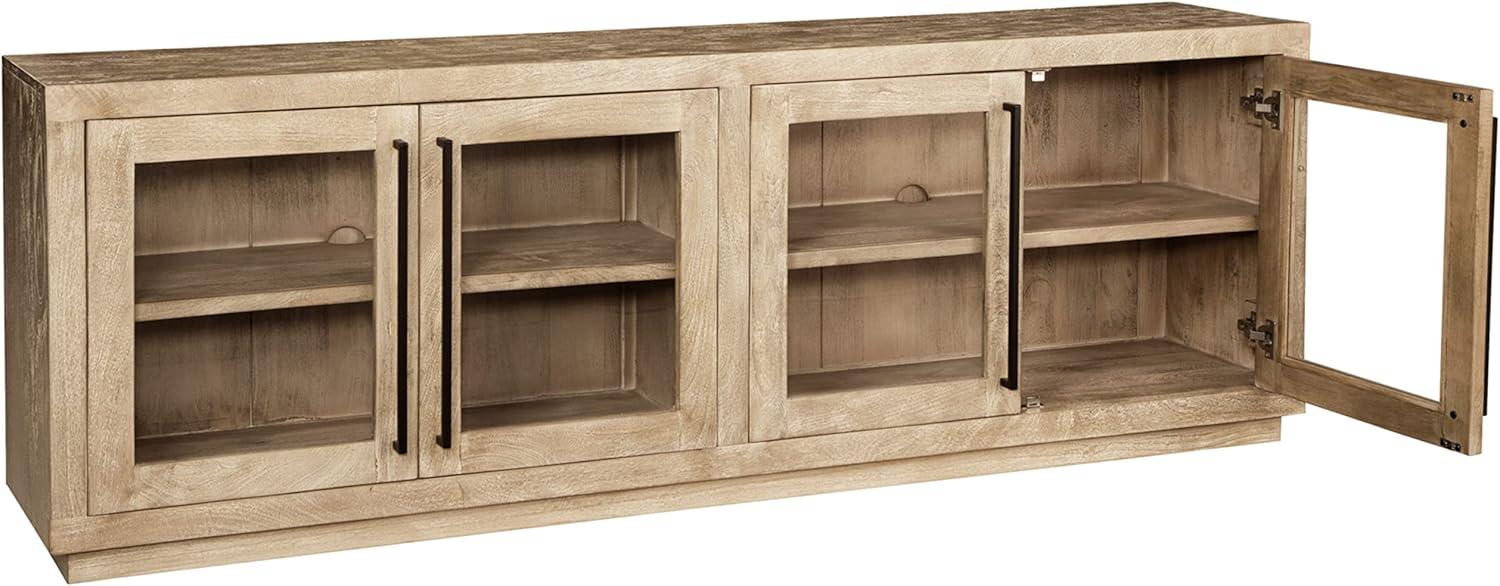 Belenburg Solid Wood 4 - Door Accent Cabinet