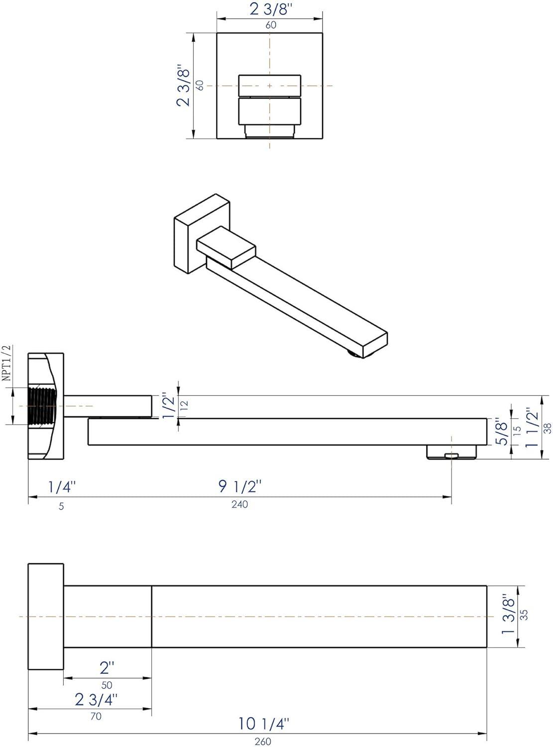 Wall Tub Spout