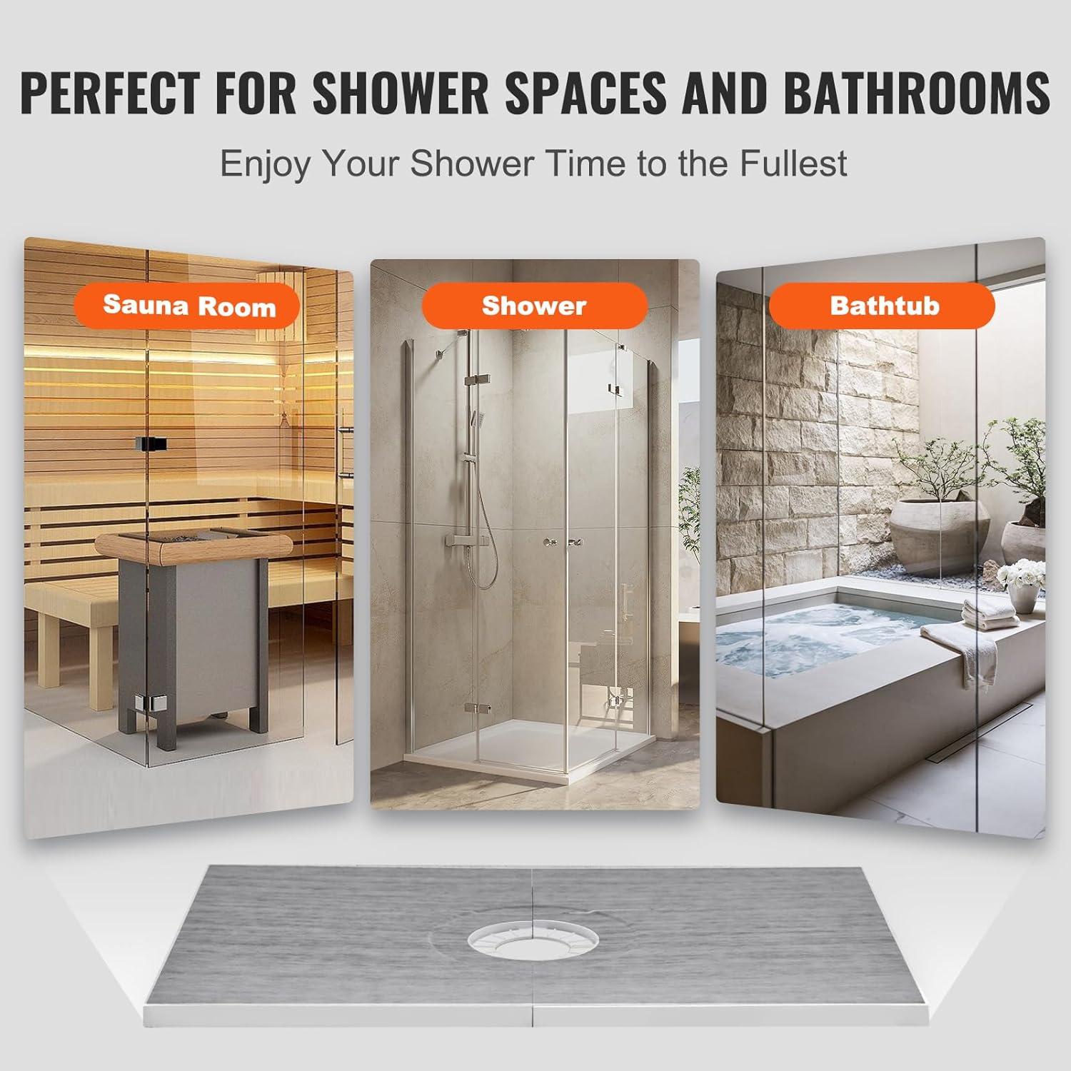 72'' W 48'' D Rectangular Shower Base