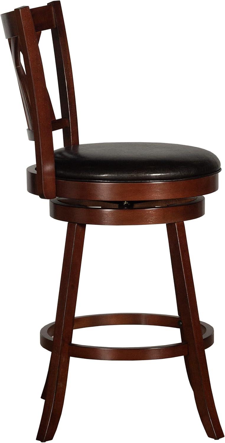 Hillsdale Tateswood 46.75" Wood Transitional Bar Stool in Cherry