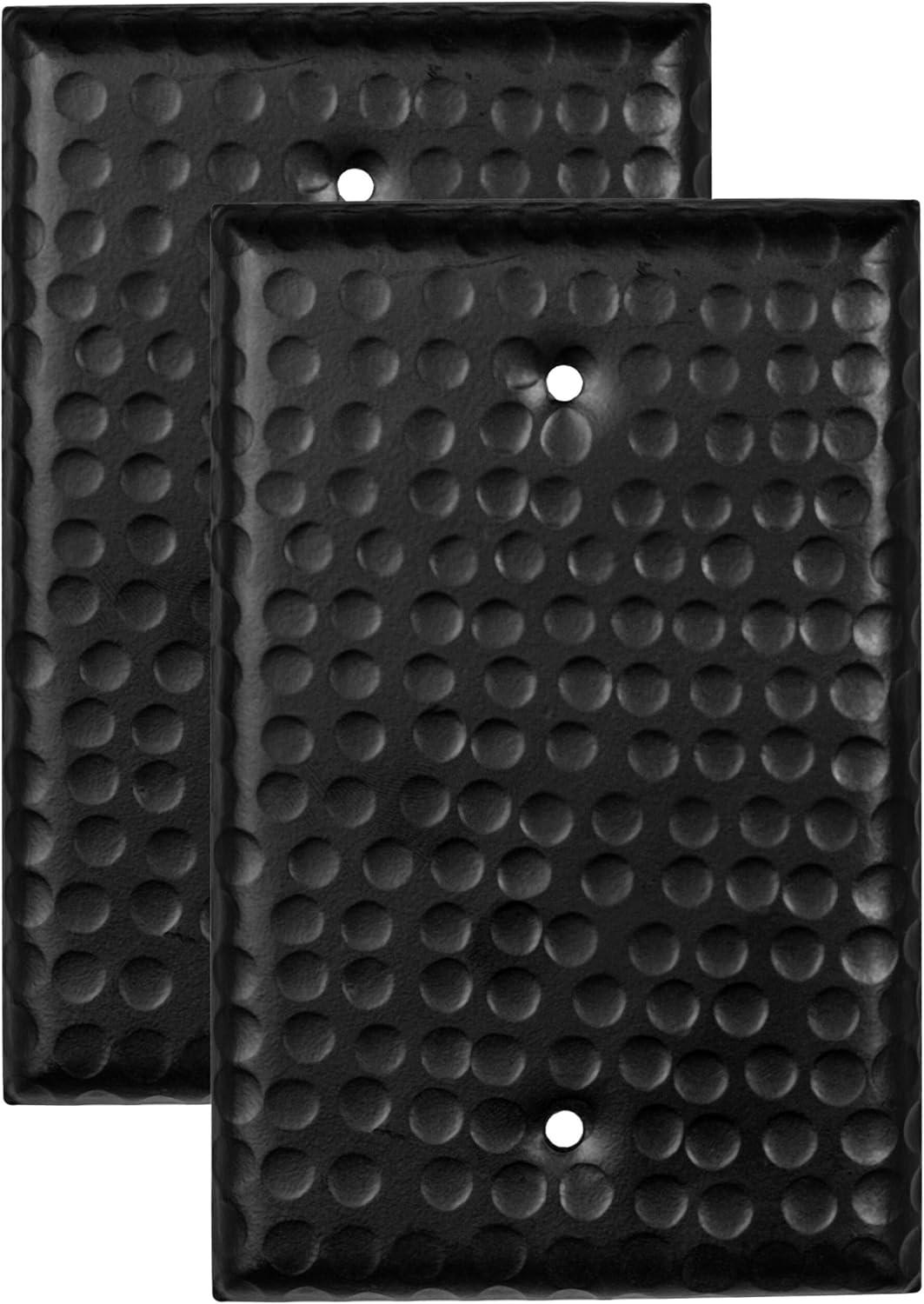 Monarch Abode Hand Hammered 1 - Gang Blank Standard Wall Plate