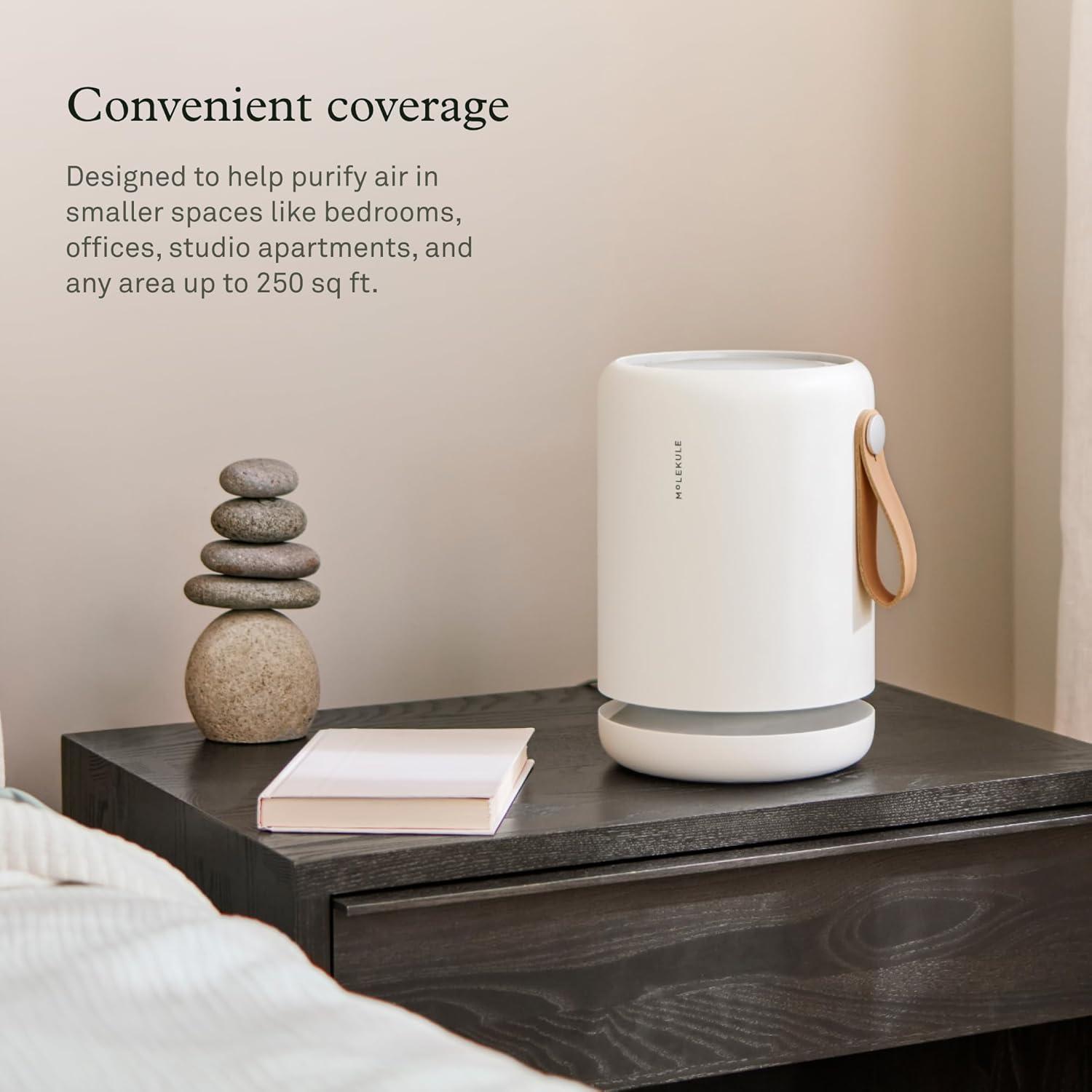 White Table-Top Air Purifier with PECO-HEPA Filter