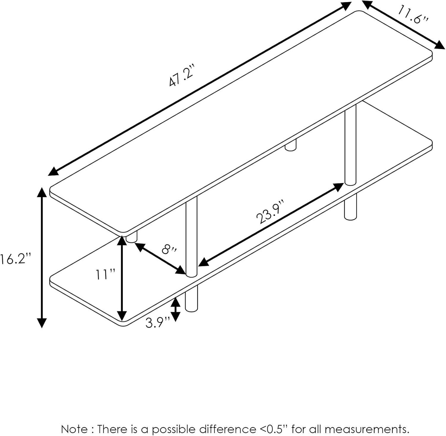 Save 56% • Furinno Turn-N-Tube 2-Tier Multipurpose Wide Shelf