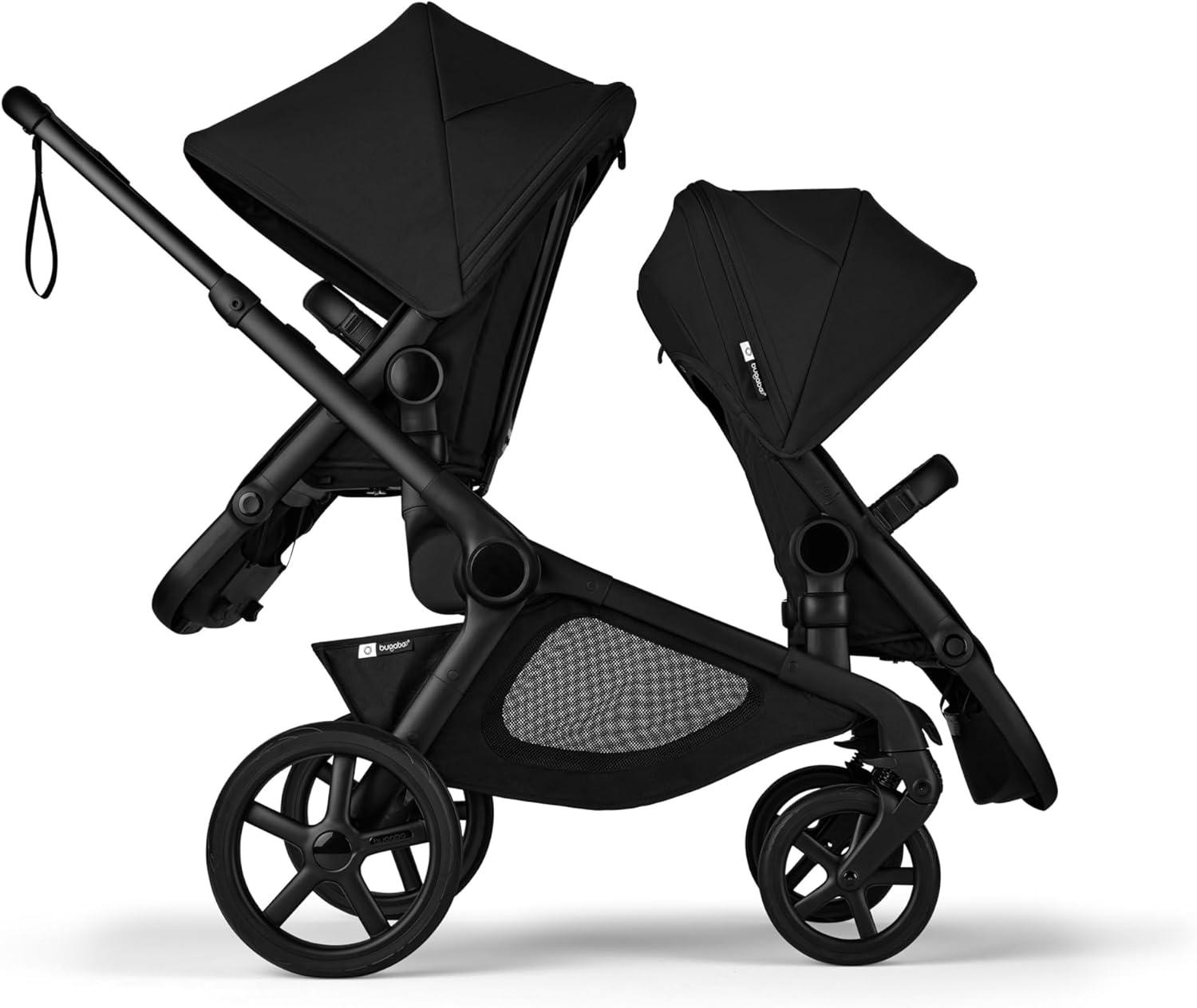 Bugaboo Kangaroo Sibling Stroller Seat - Midnight Black