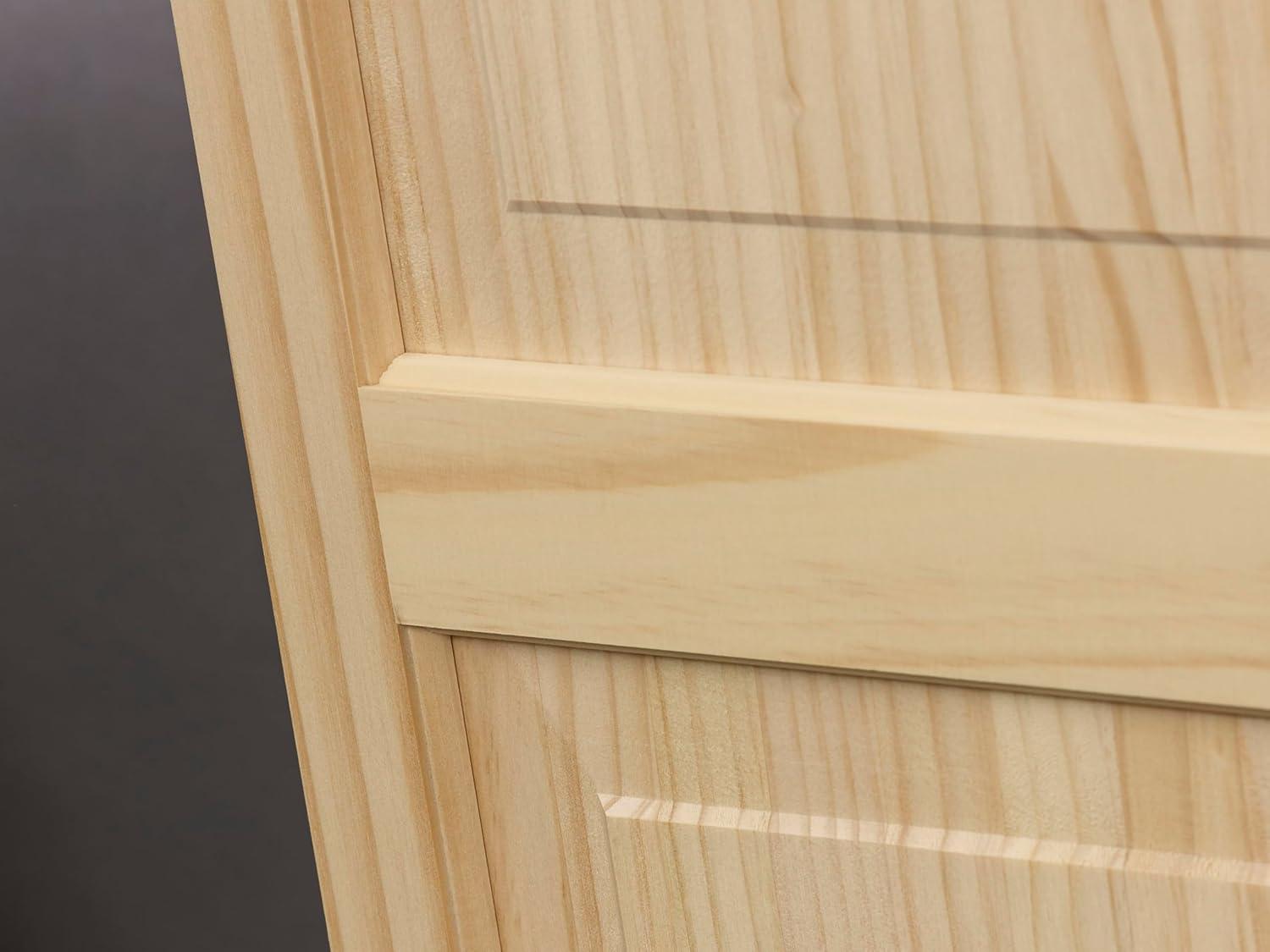 LTL Home Products Pinecroft Raised Panel Wood Exterior Shutters (Set of 2)