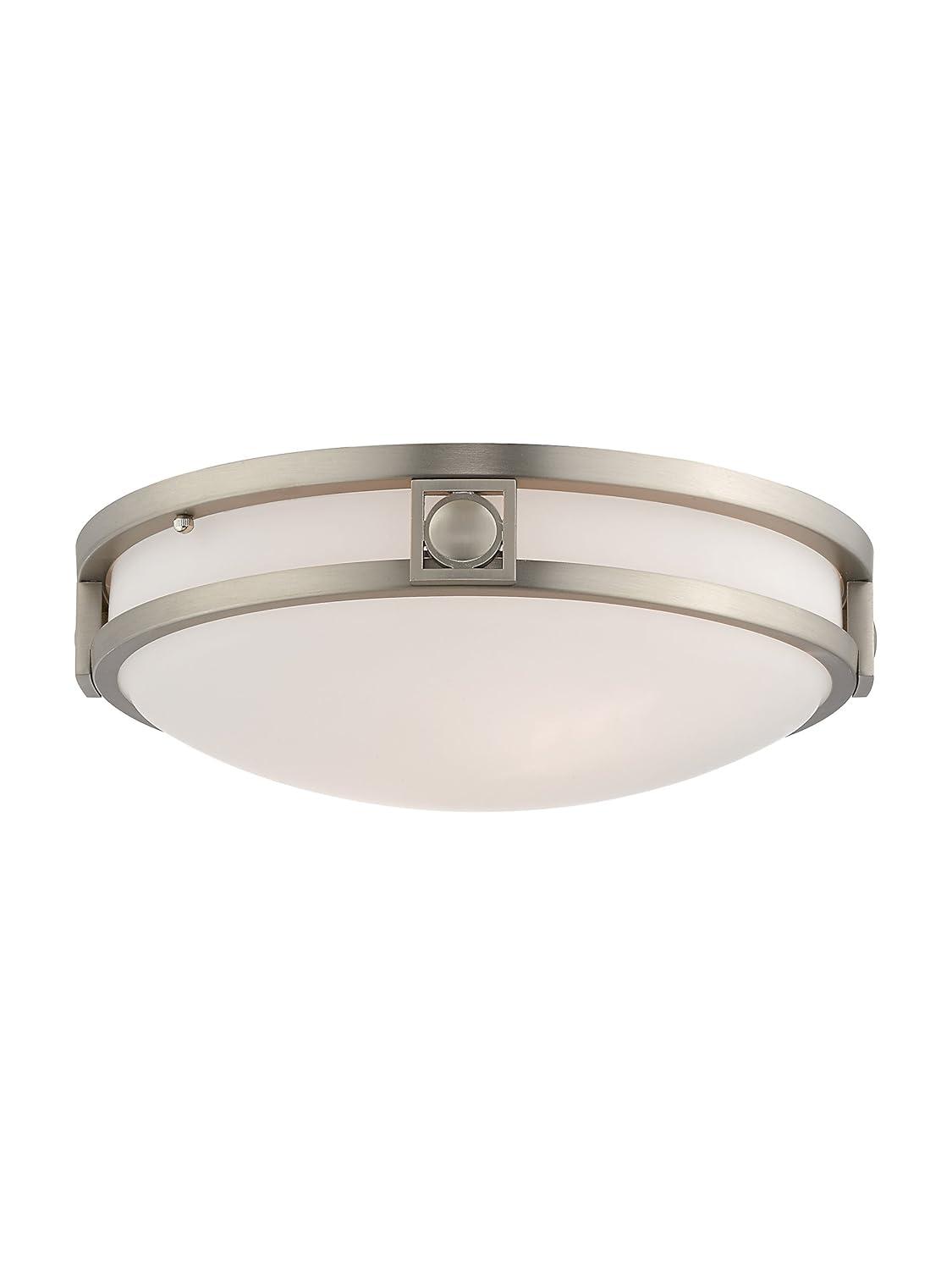 Livex Lighting Titania 2 - Light Flush Mount in  Brushed Nickel