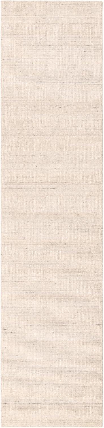 Vanilla Bean Hand-Knotted Wool Runner Rug, Easy Care