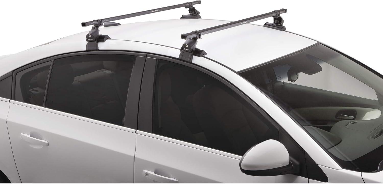 Black Steel Complete Roof Rack System for Cars