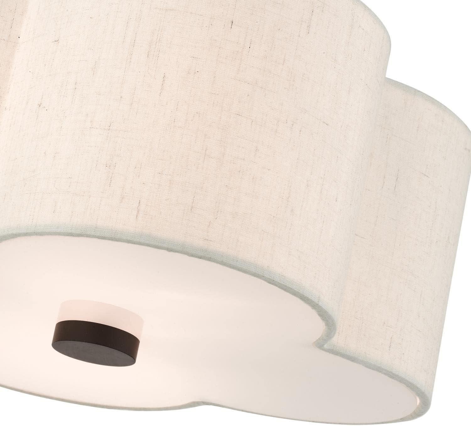 Livex Lighting Solstice 2 - Light Semi-Flush Mount in  English Bronze