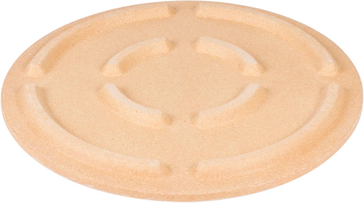 Beige Cordierite Round Pizza Baking Stone 15.75" Diameter