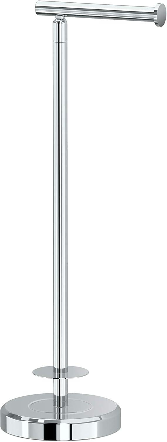 Latitude II Freestanding Toilet Paper Holder with Storage, Chrome