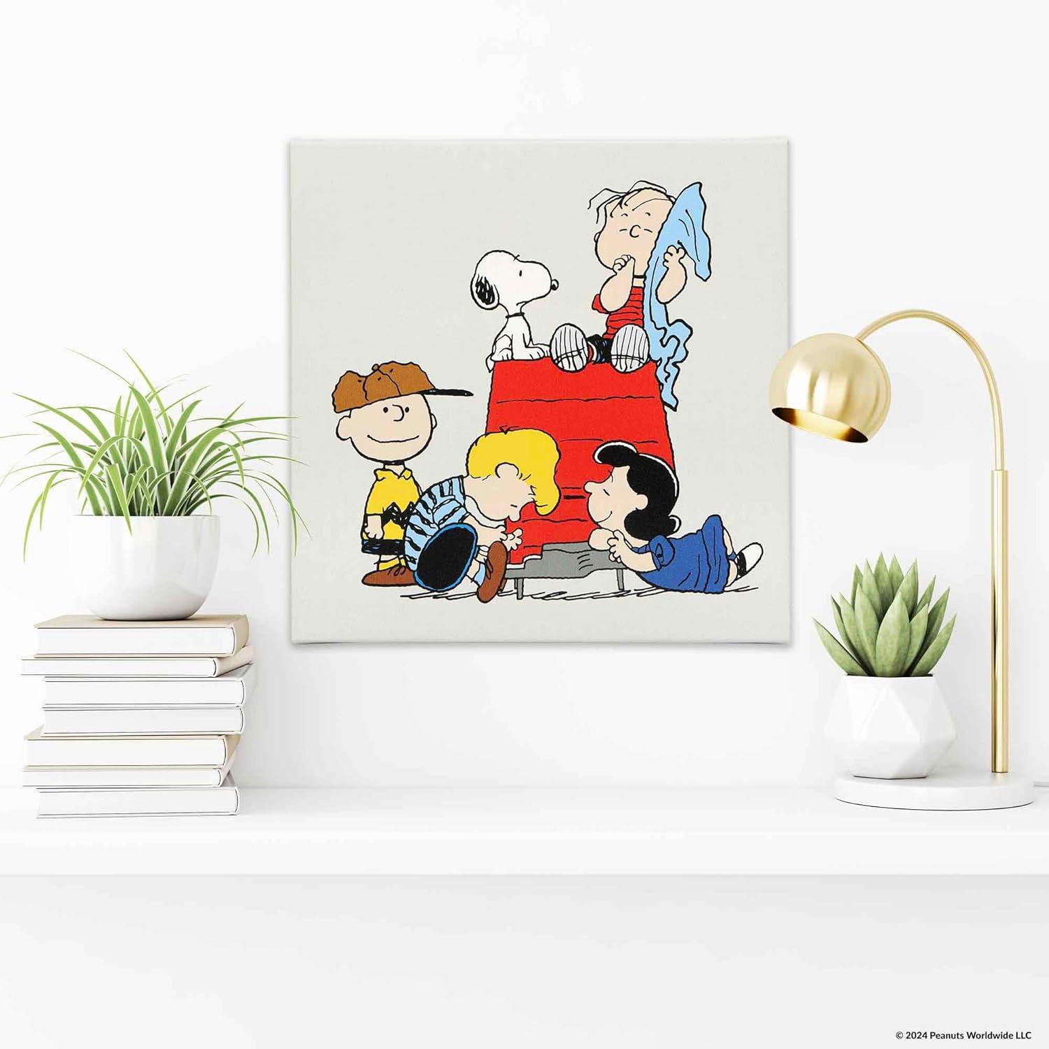 Peanuts Charlie Brown and Friends 12" Canvas Wall Art