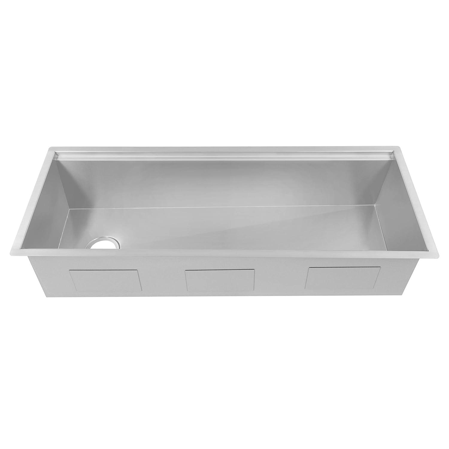ZLINE 43 in. Garmisch Undermount Single Bowl Stainless Steel Kitchen Sink W/ Bottom Grid & Accessories (SLS-43)